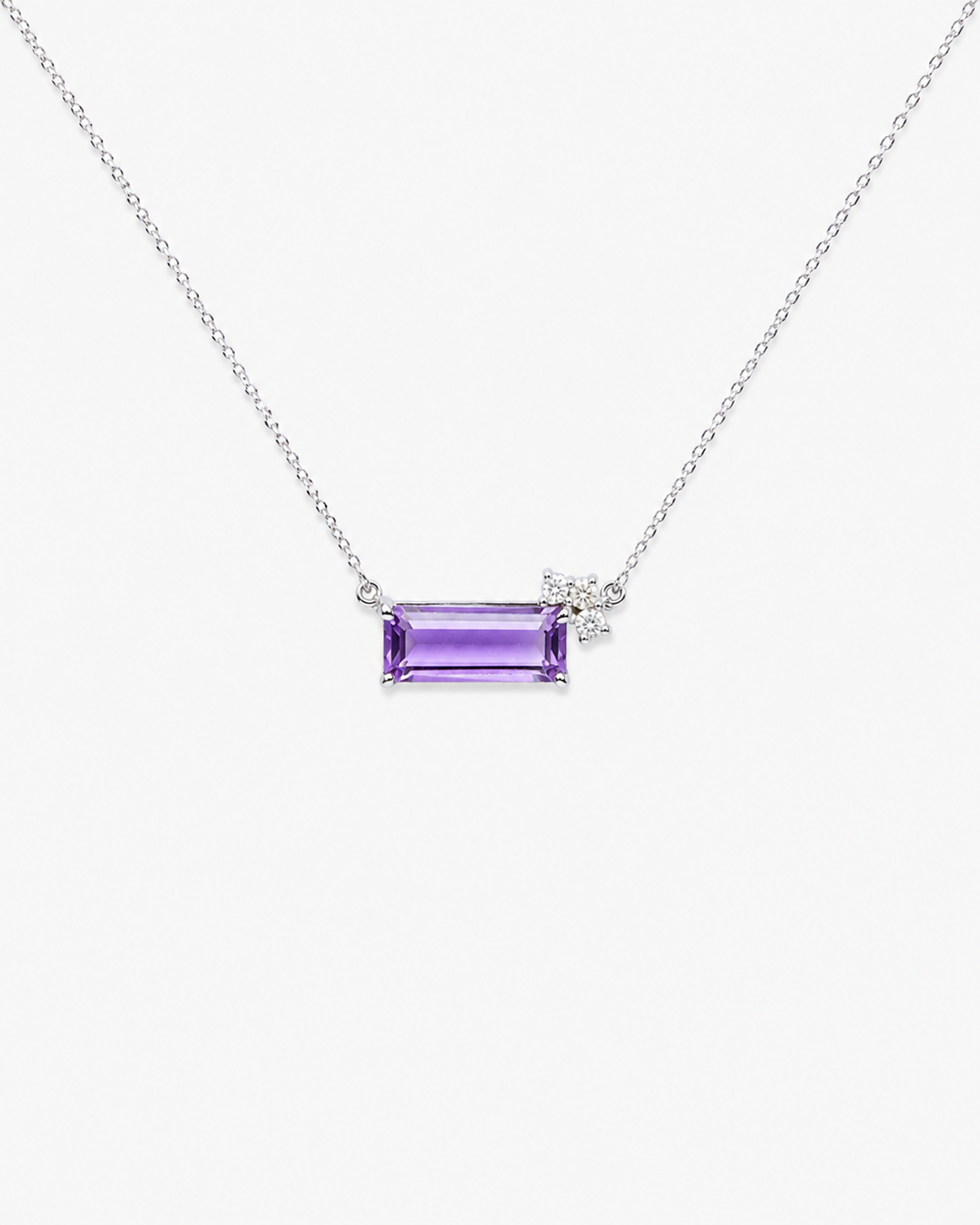 Astrid Amethyst Diamond Necklace