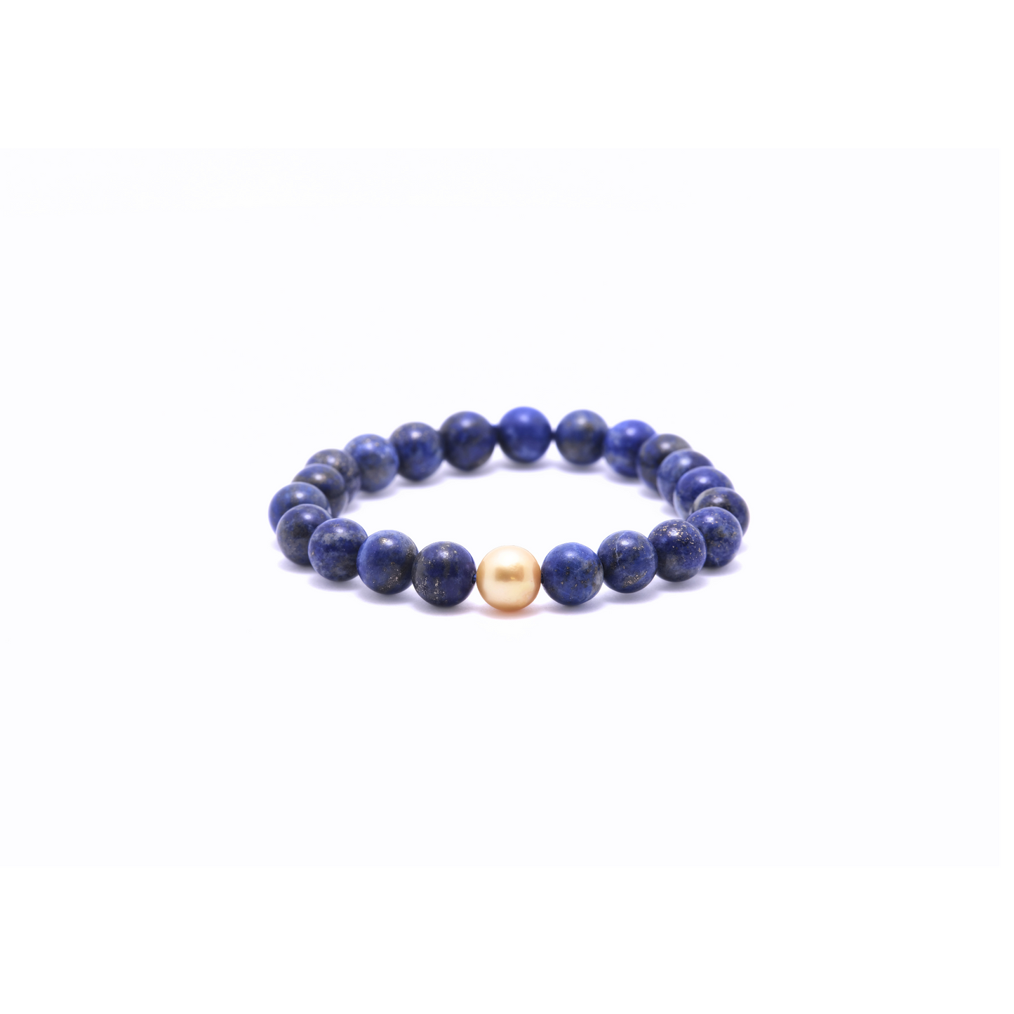 Beaded Pearl Lapis Lazuli Bracelet
