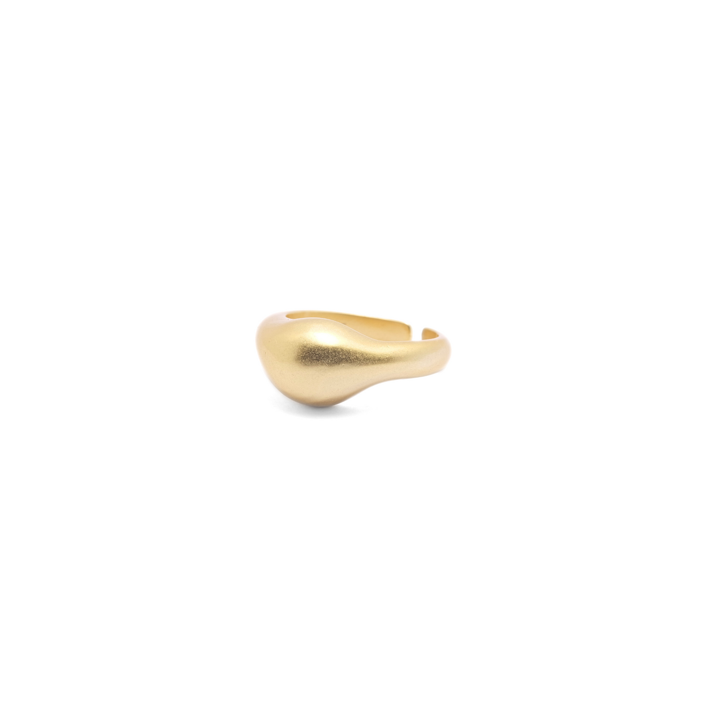 925 Simple Open Dome Ring 18K Gold Vermeil