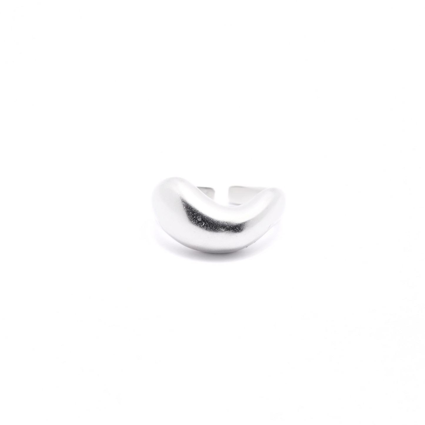 925 Simple Open Dome Ring
