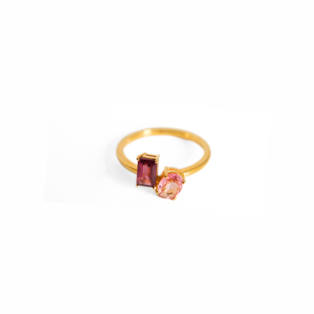 Toi Et Moi Personal Gemstone Ring - Yellow Gold