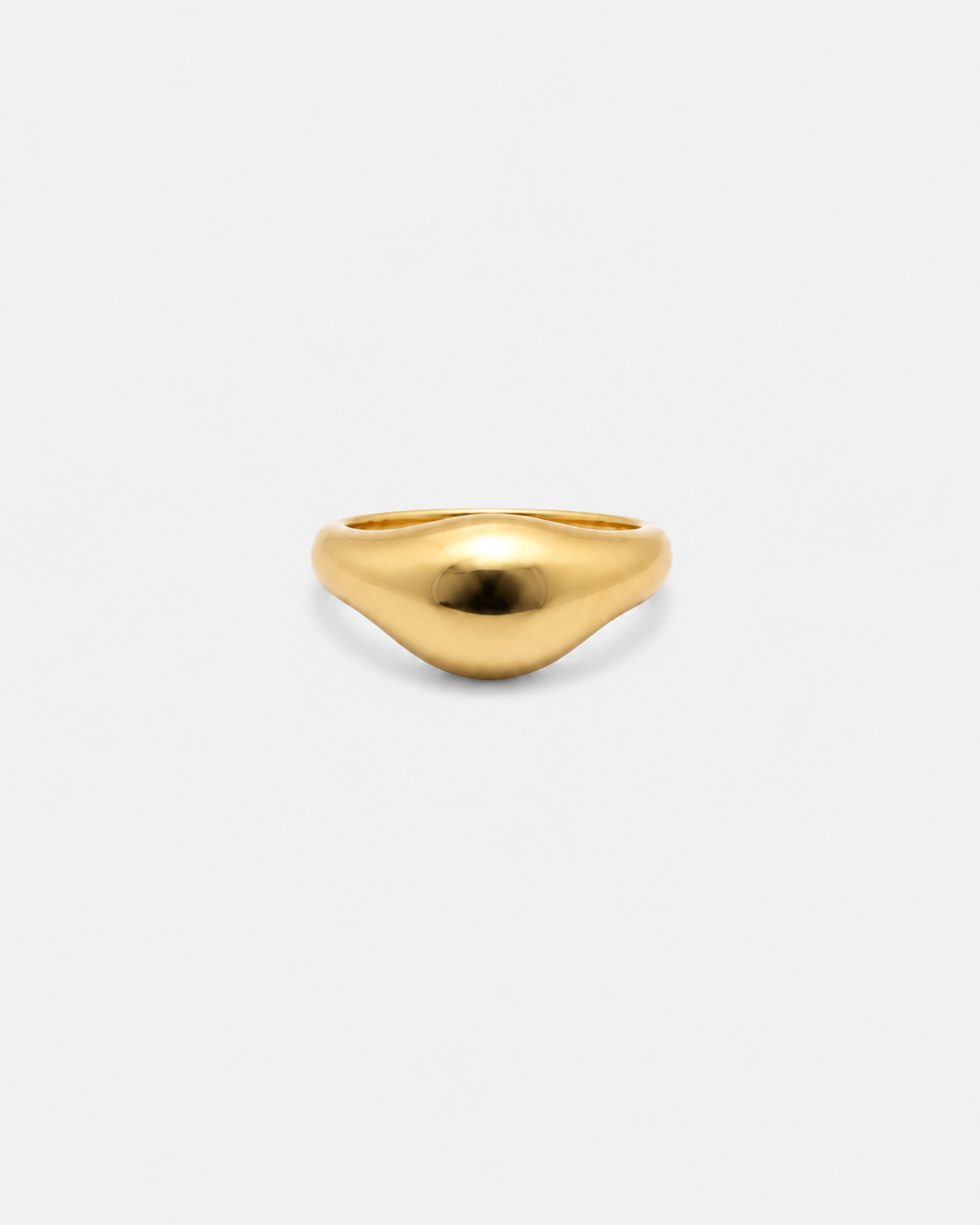 925 Simple Open Dome Ring 18K Gold Vermeil