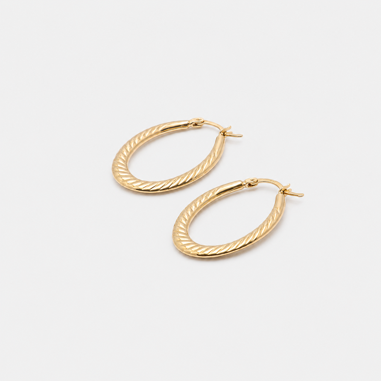 Oval Croissant Hoops