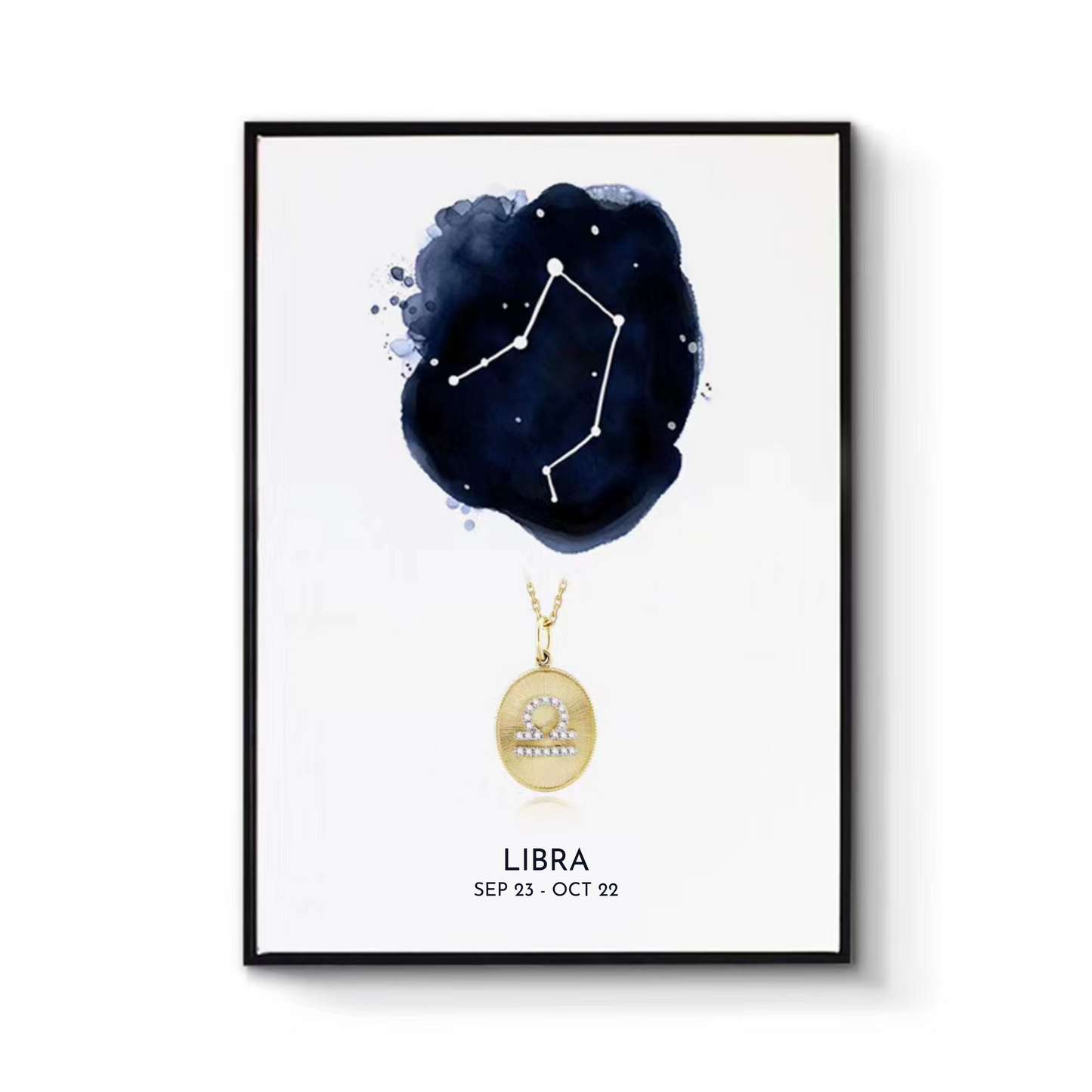 Diamond Zodiac Medallion