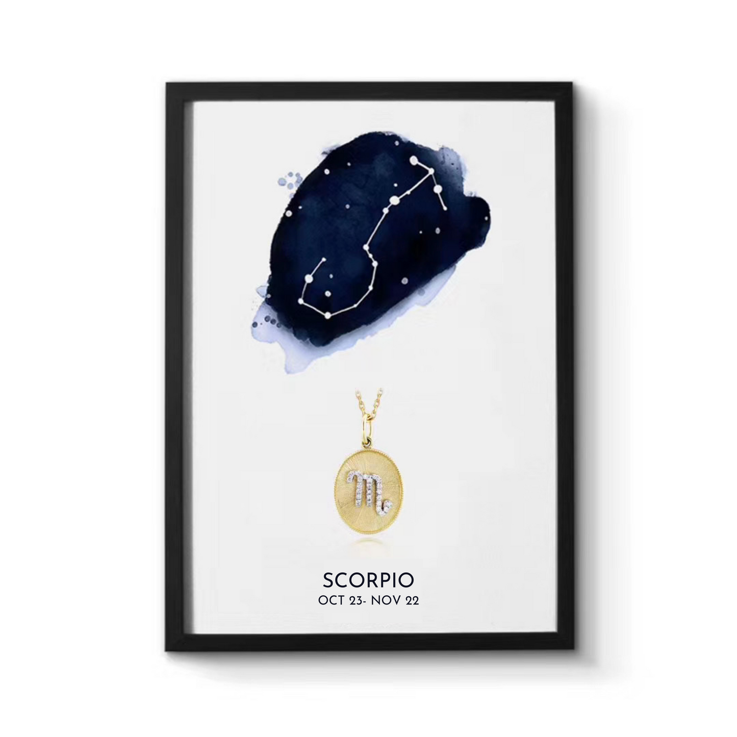 Diamond Zodiac Medallion