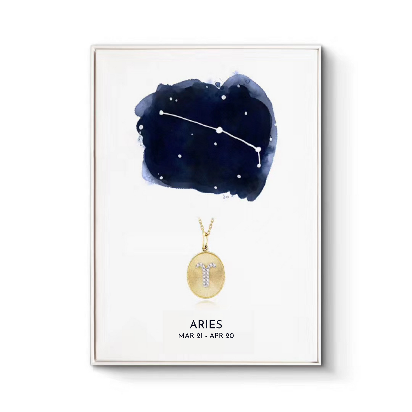 Diamond Zodiac Medallion