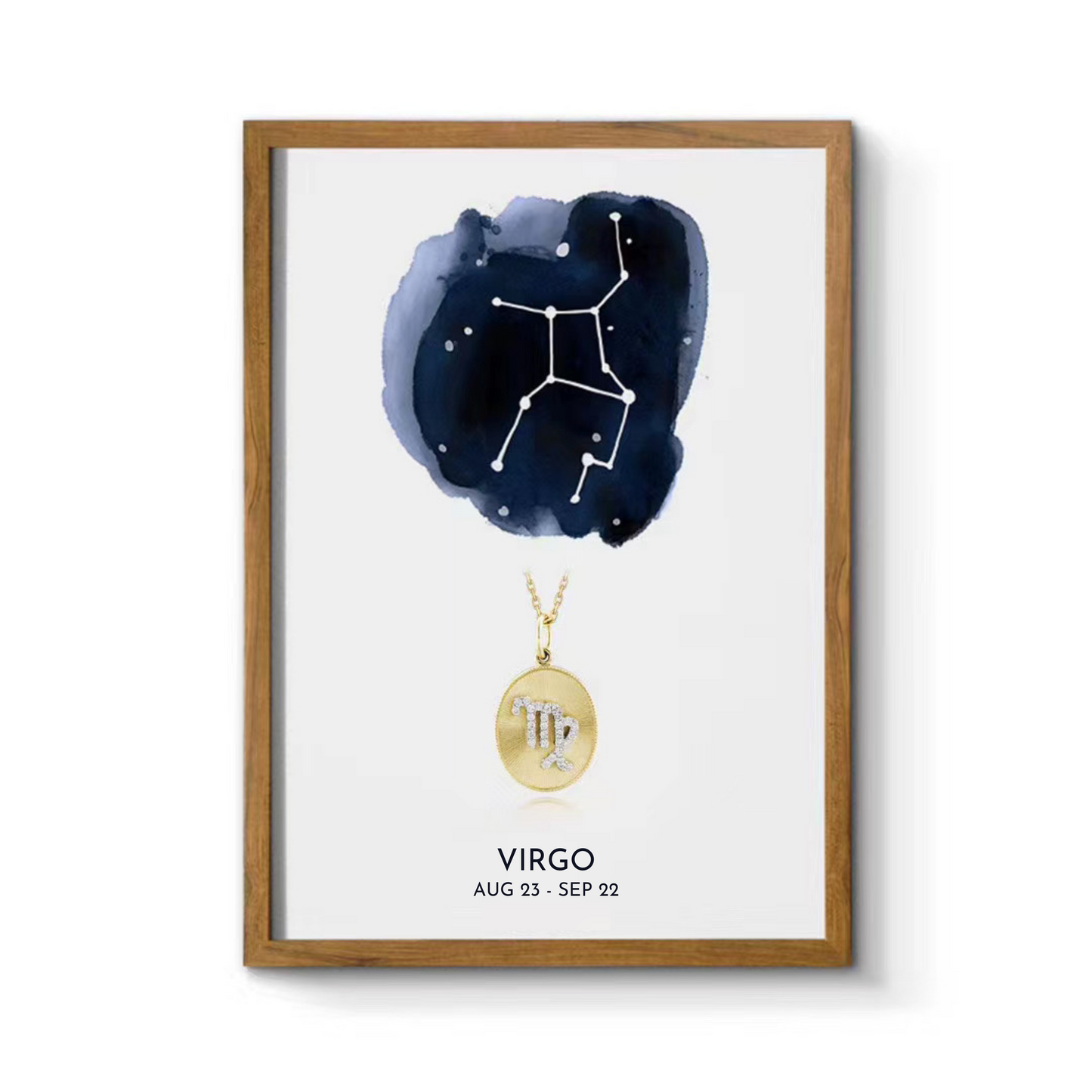 Diamond Zodiac Medallion