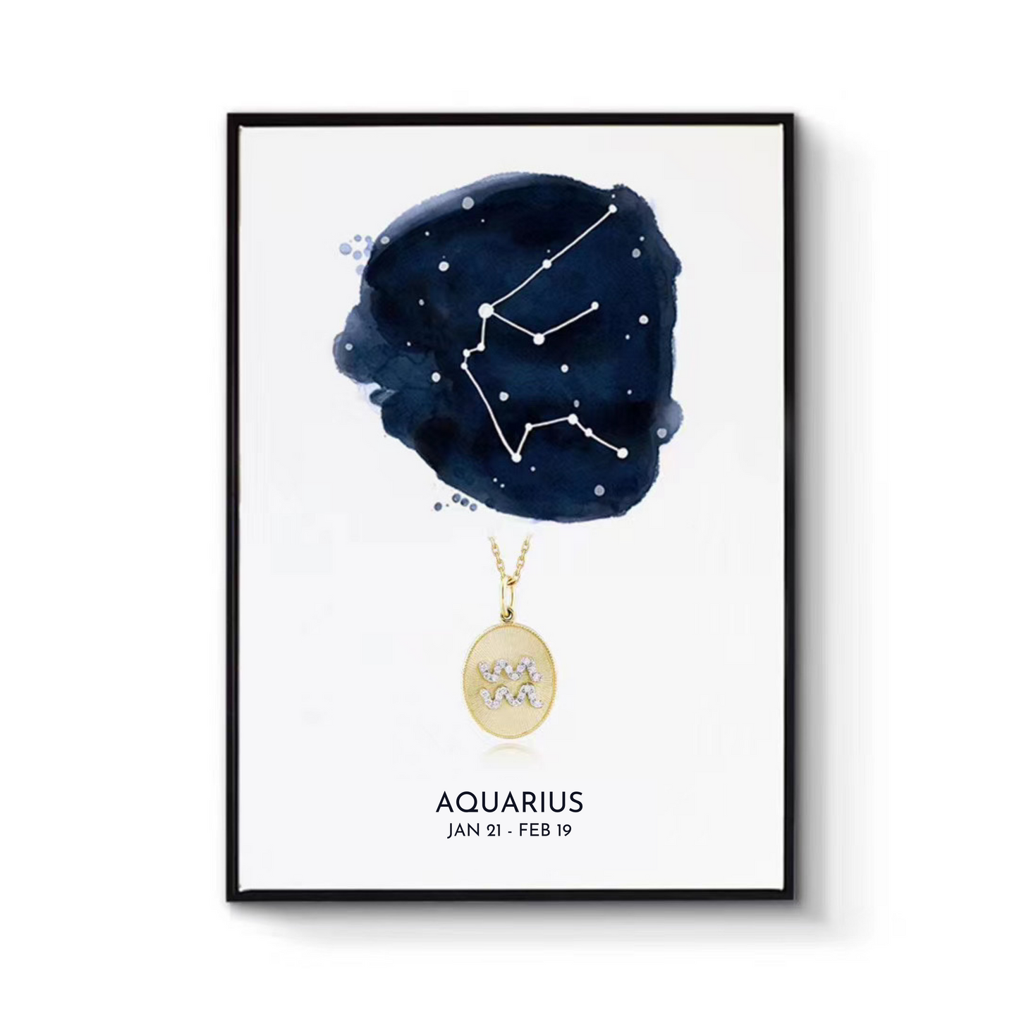 Diamond Zodiac Medallion