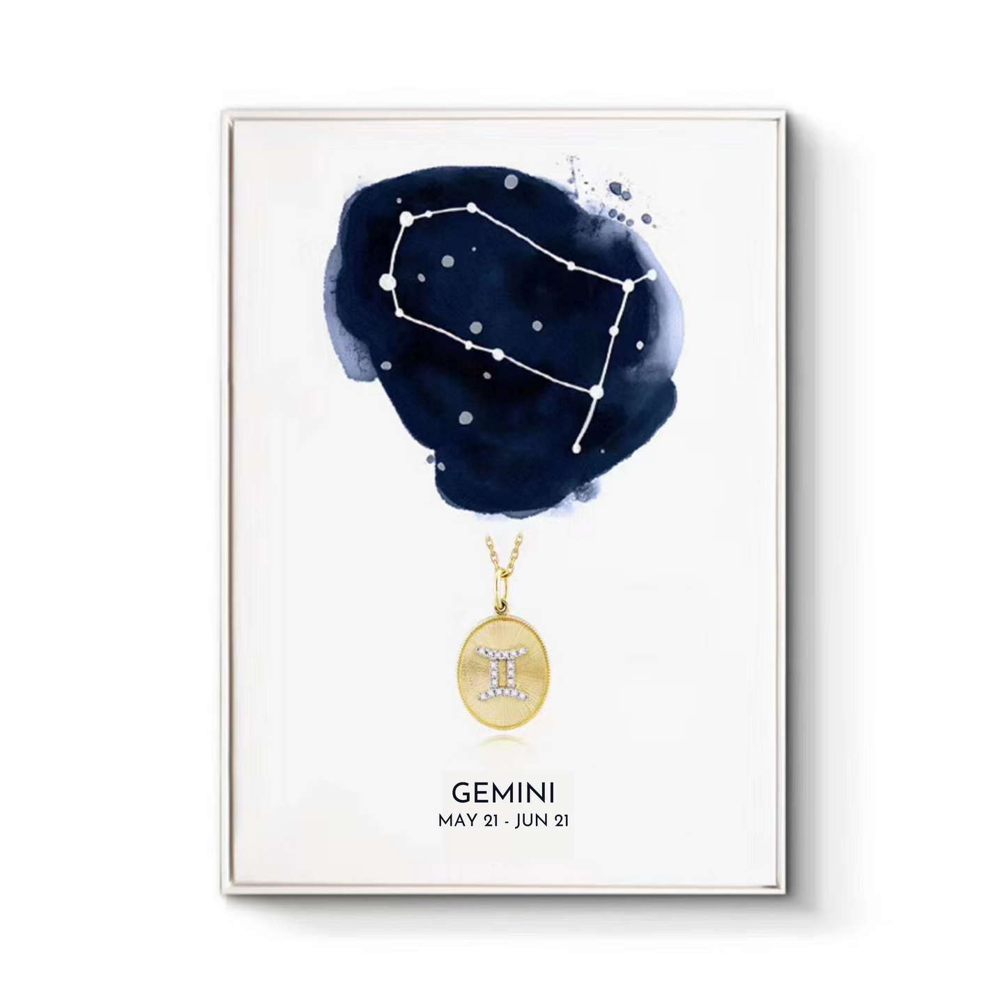 Diamond Zodiac Medallion