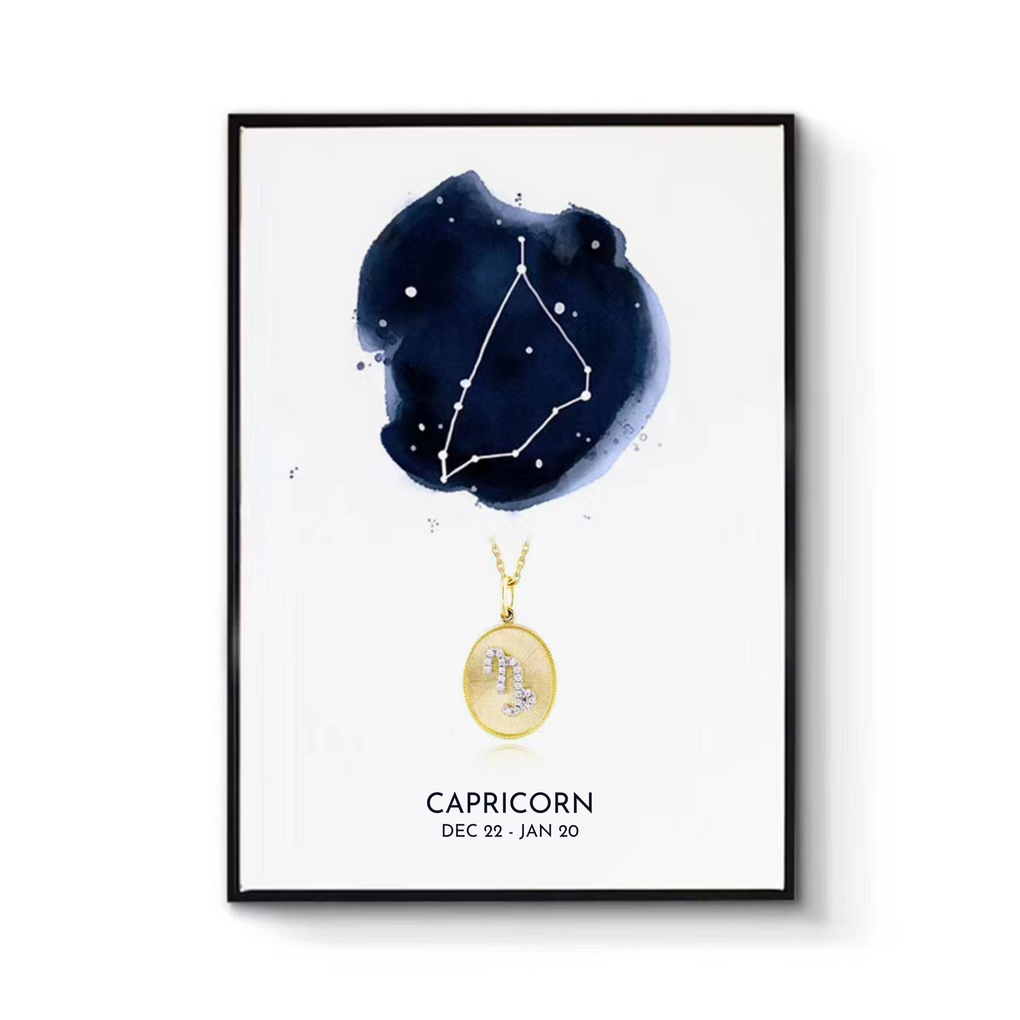 Diamond Zodiac Medallion