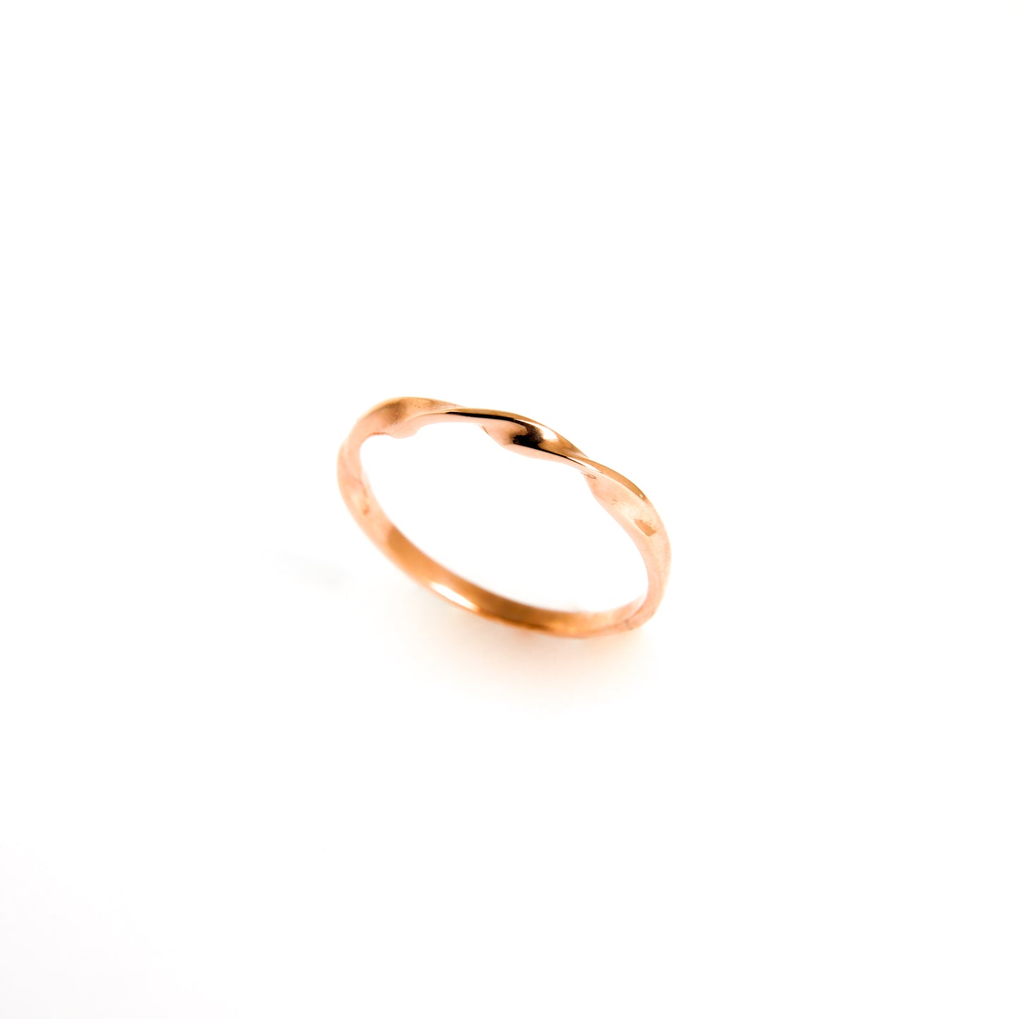 Twisted Stackable Ring - Rose Gold
