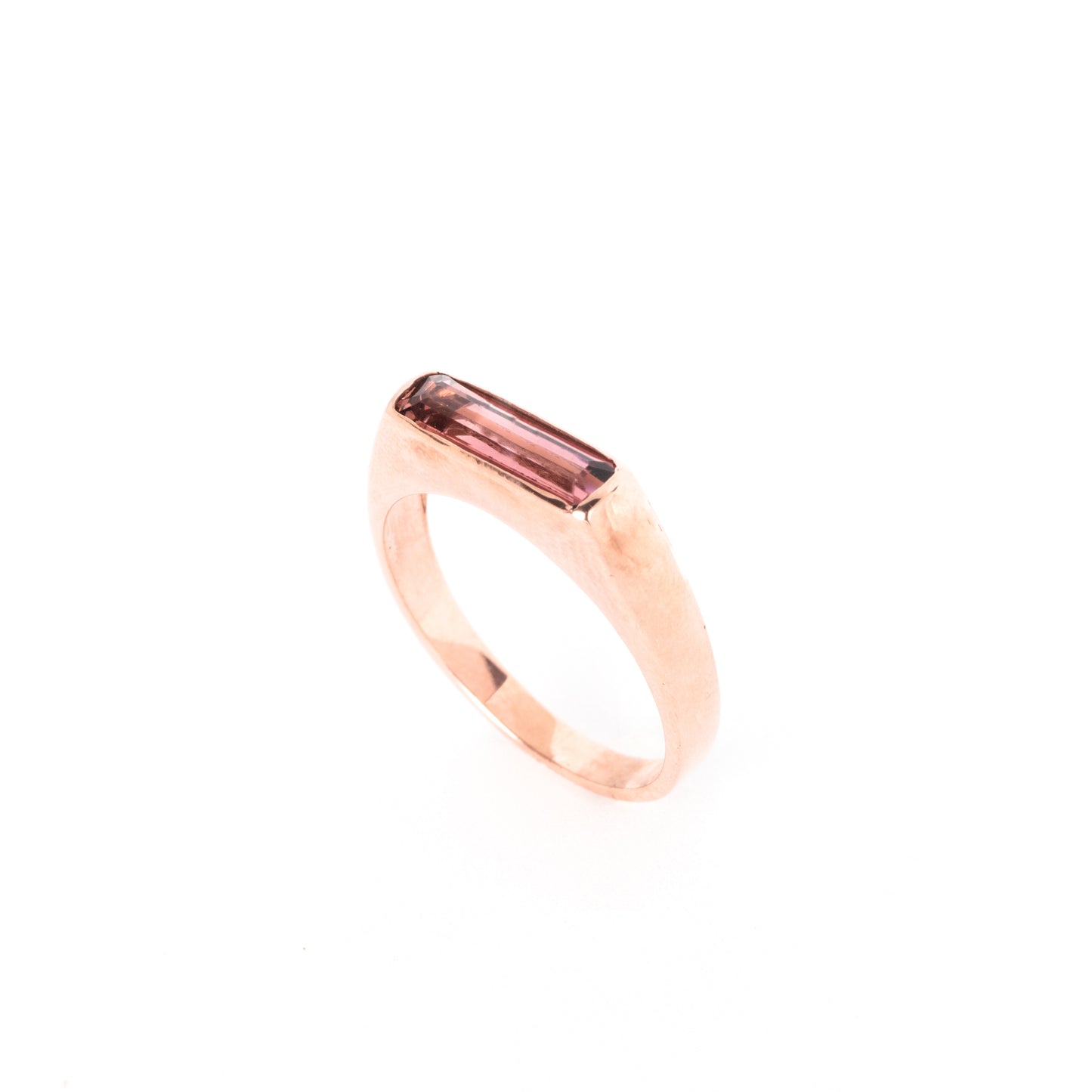 Astrid Tourmaline Signet Ring - Rose Gold