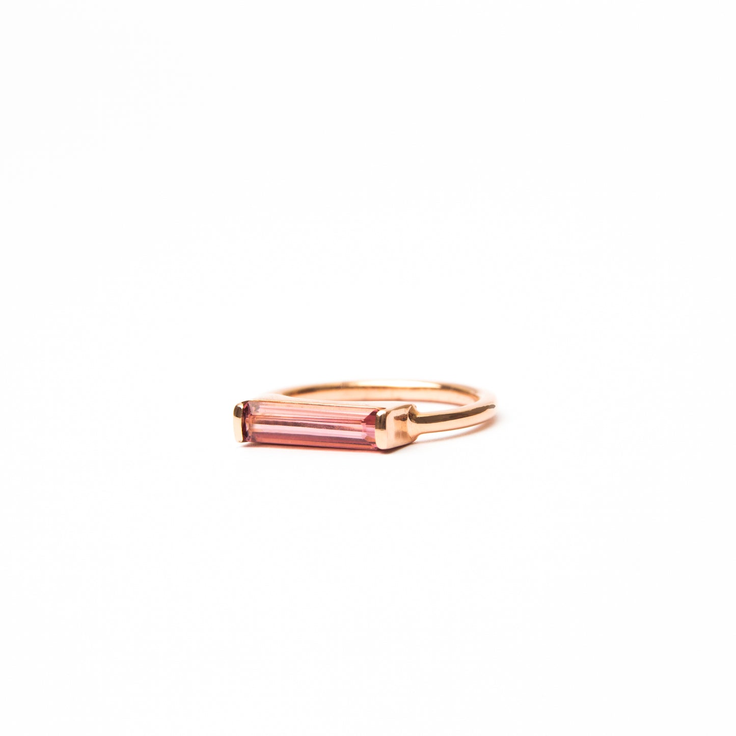 Astrid Watermelon Tourmaline Ring - Rose Gold