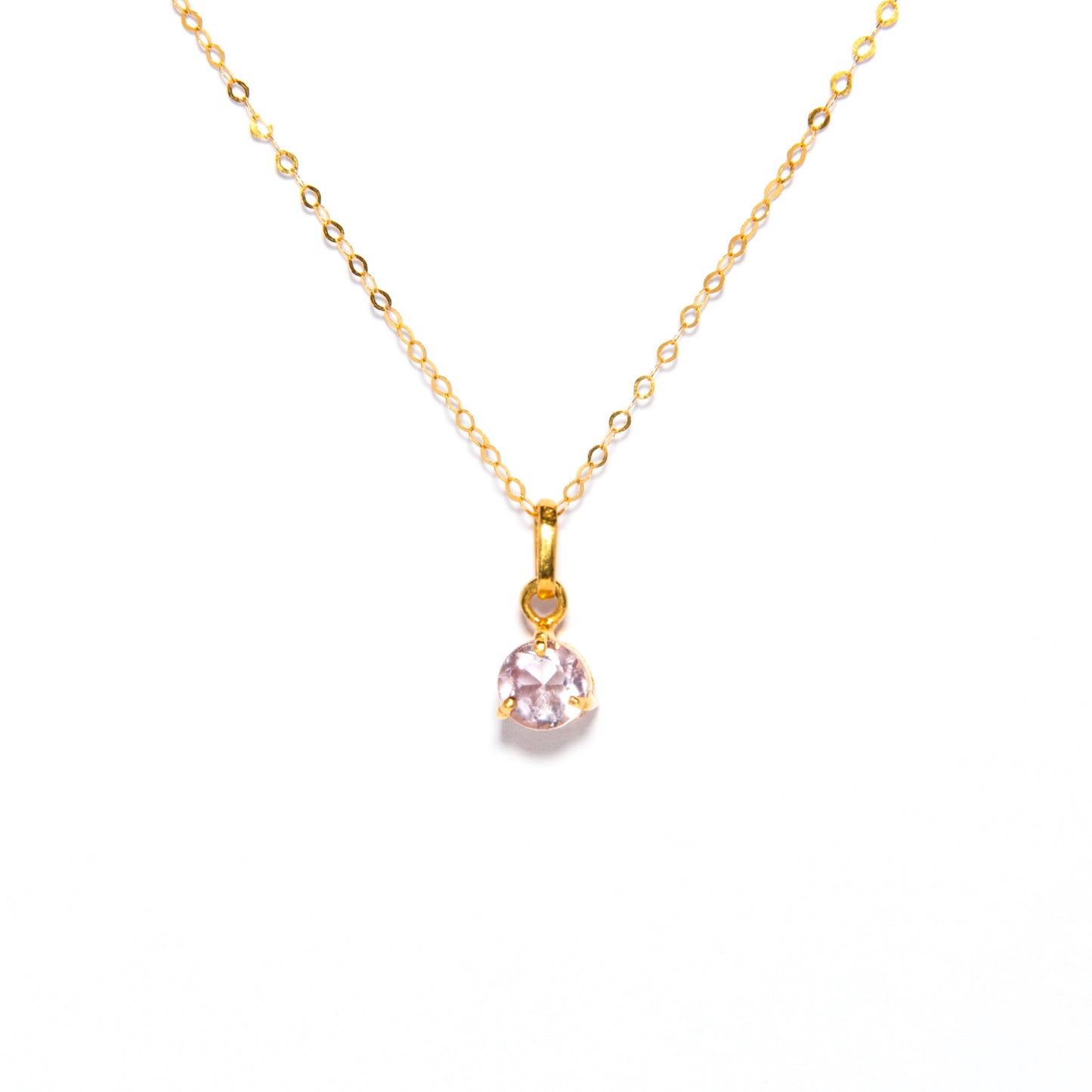 Lilo Three Prong Amethyst Necklace