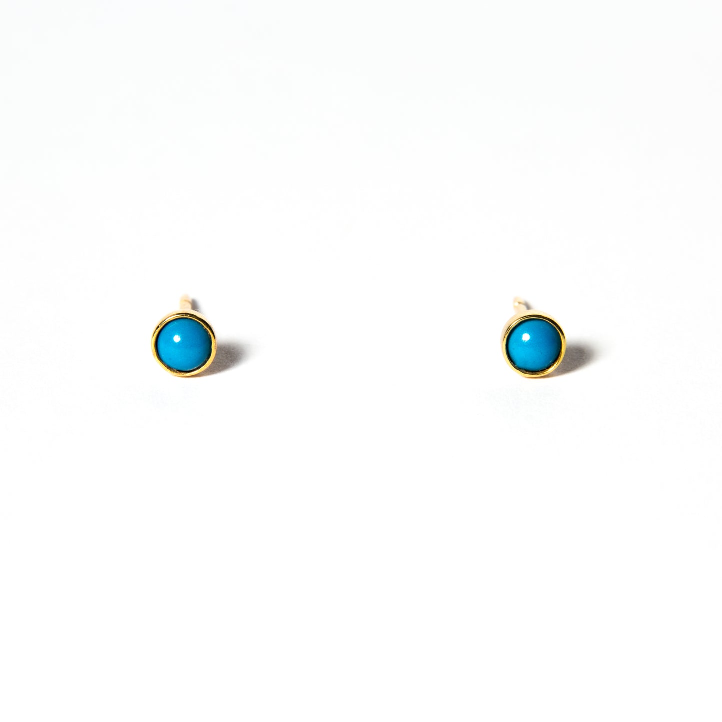 Turquoise Bezel Studs