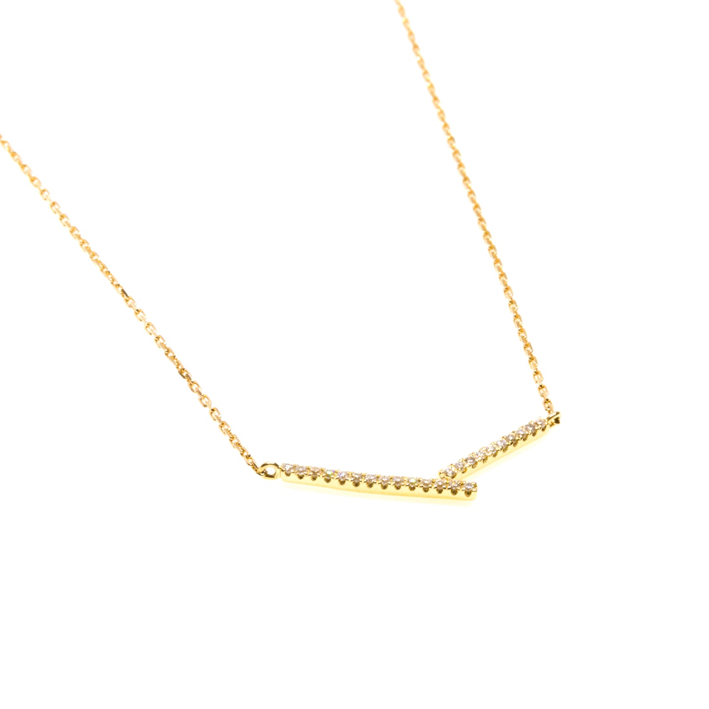 Trapeze Diamond Necklace