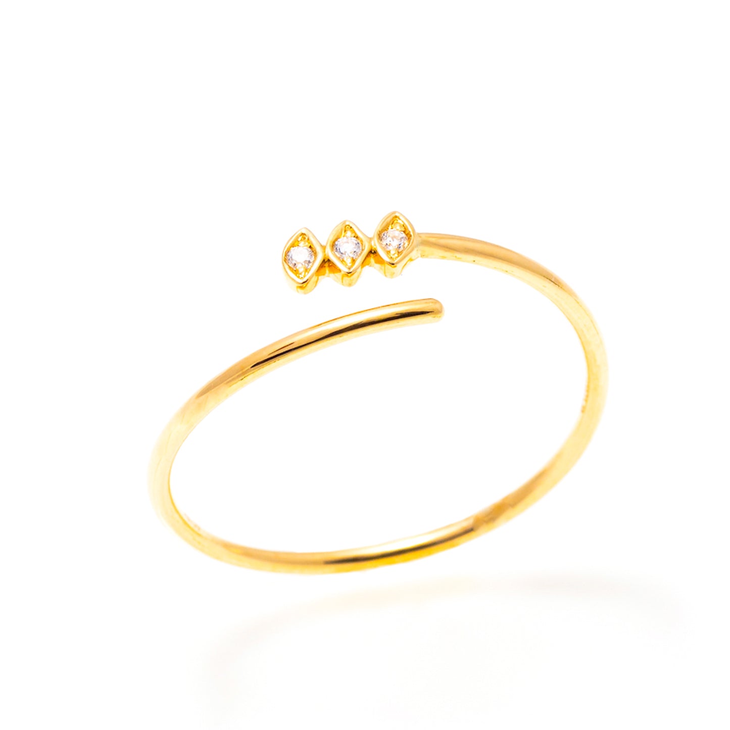 Mia Diamond Open Wrap Ring