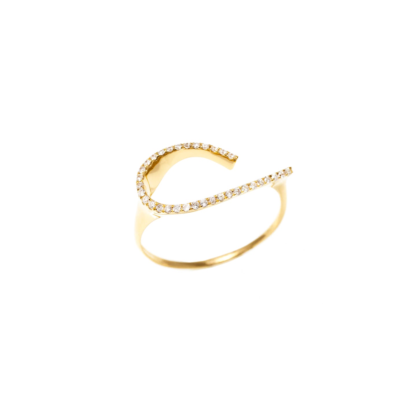 Leila Diamond Wave Ring