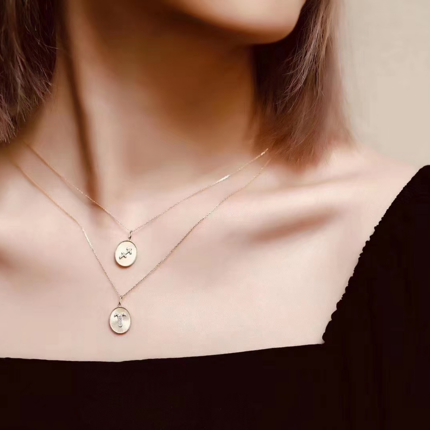 Diamond Zodiac Medallion