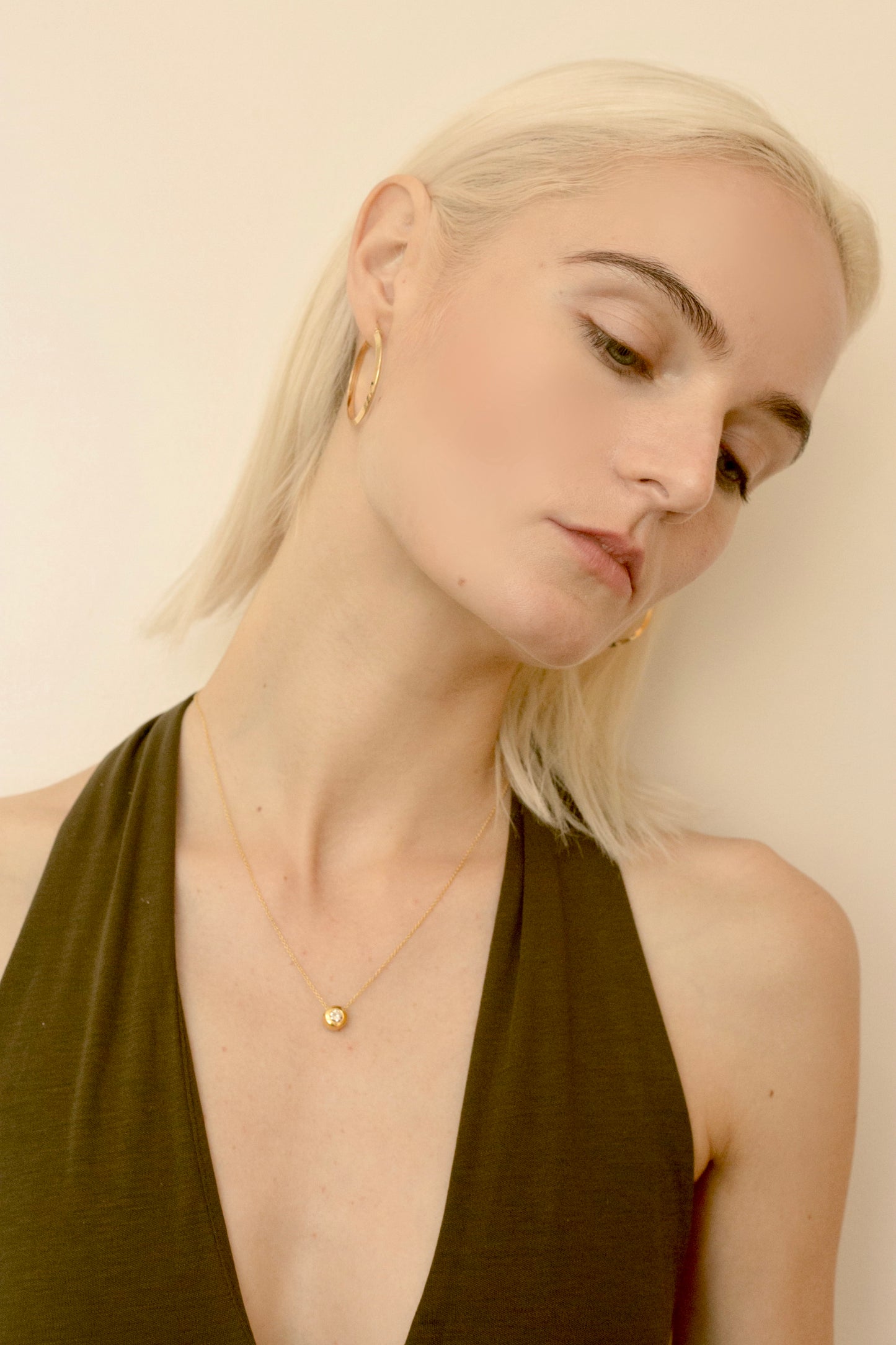 Diamond Bezel Necklace