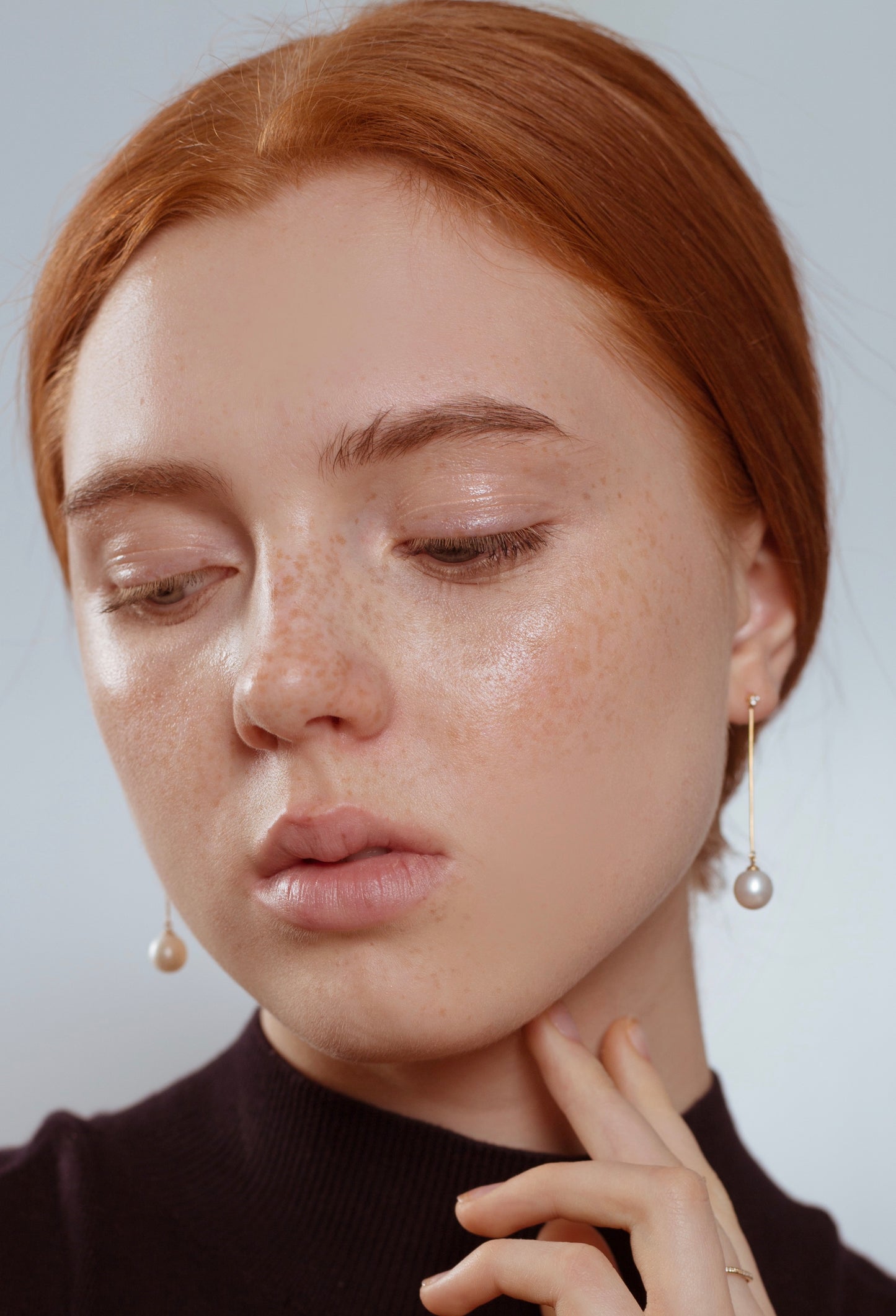 Julia Pearl Diamond Drop Earrings