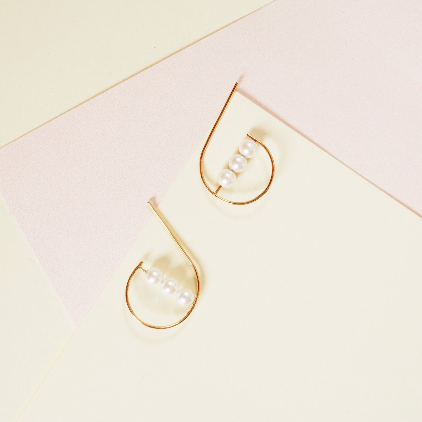 Pearl Hoop Earrings