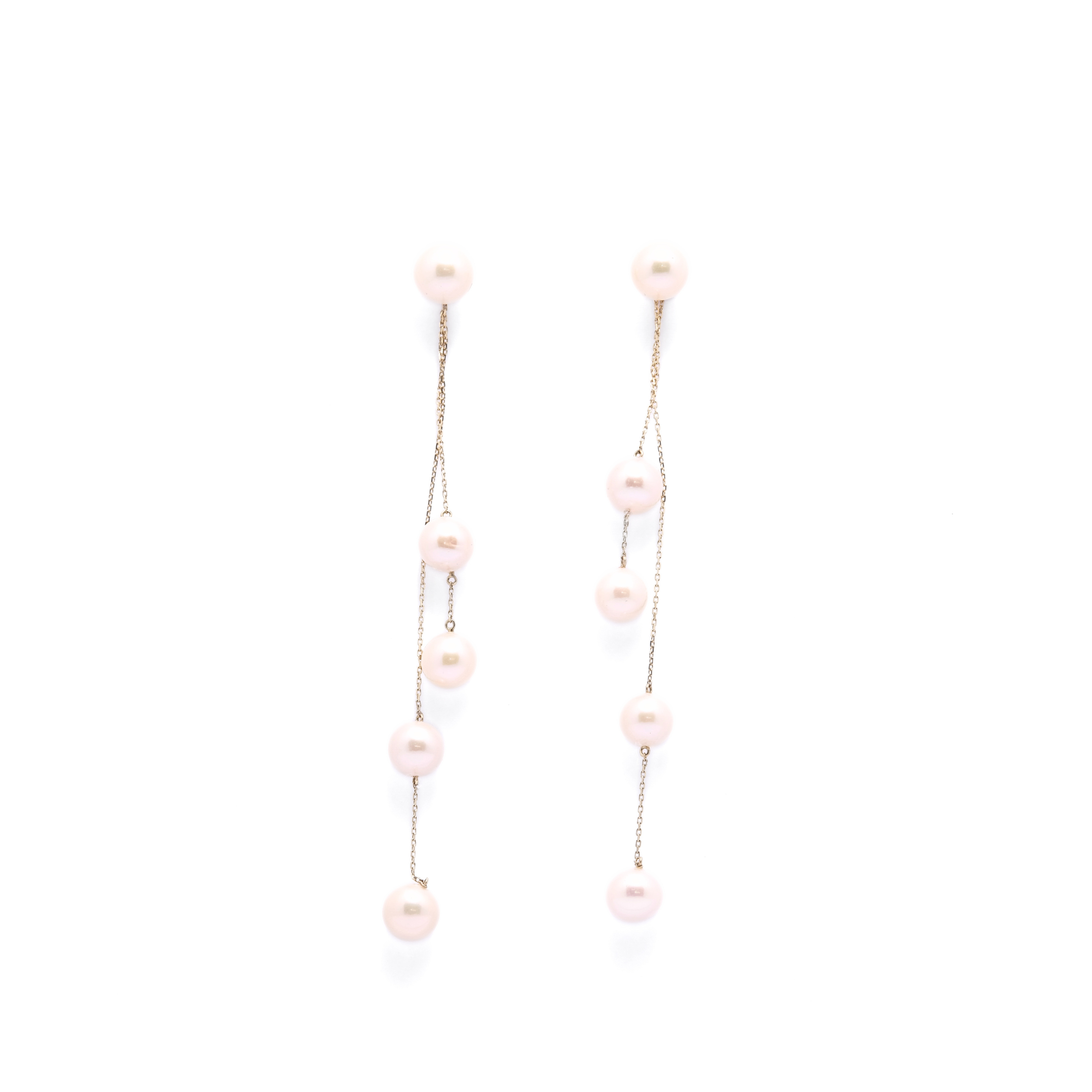 Multi-Pear Dangling Earrings