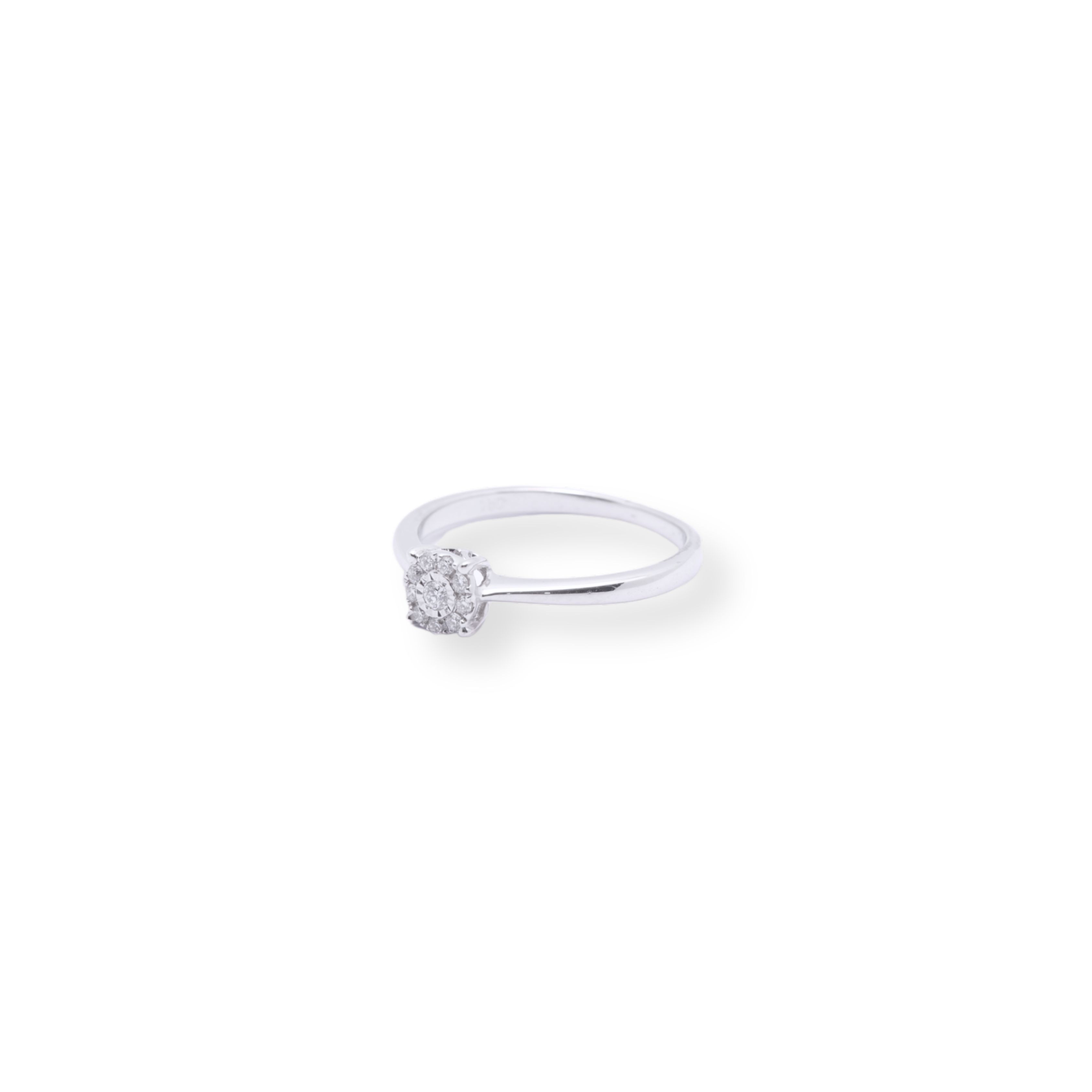 Round Diamond Illusion Ring