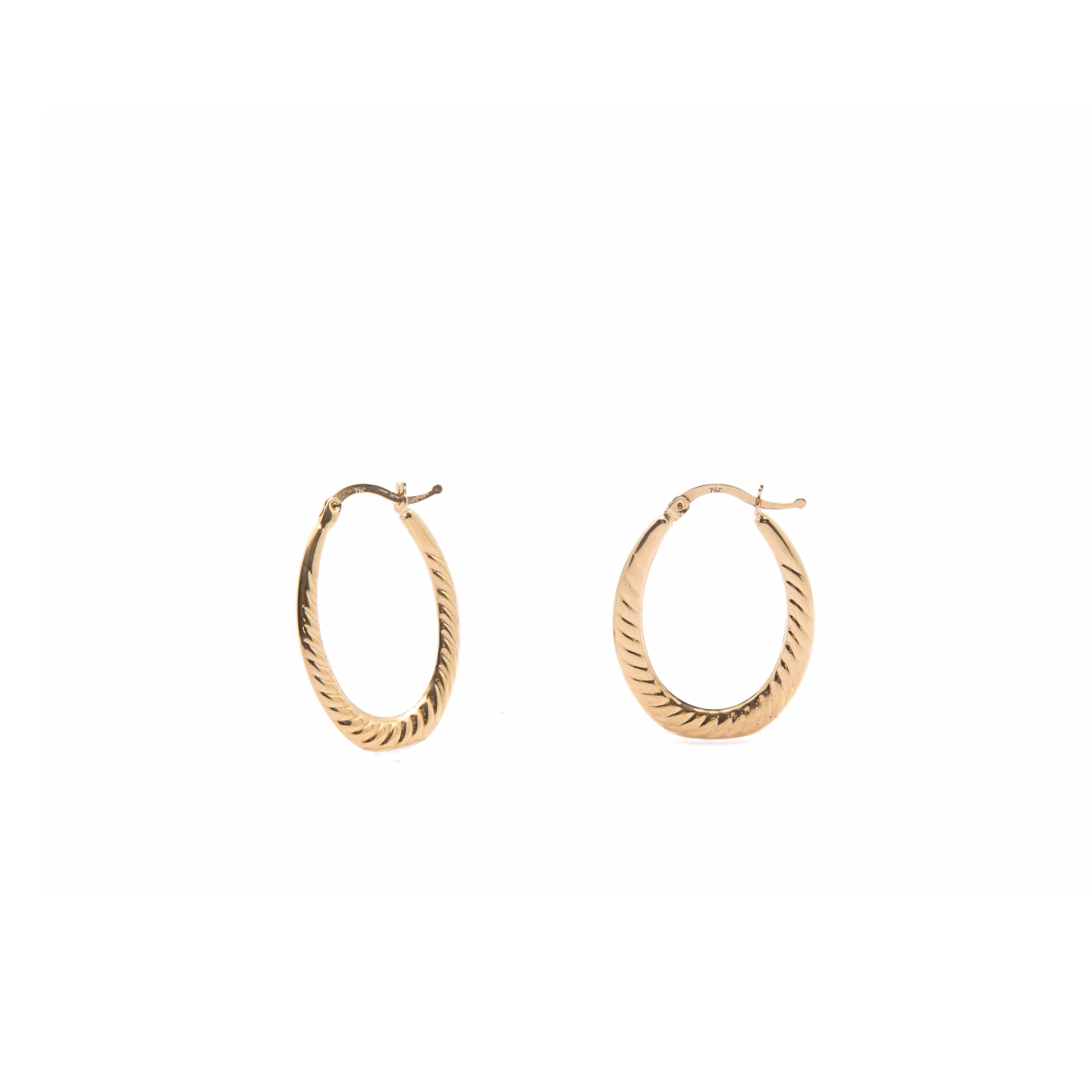 Oval Croissant Hoops