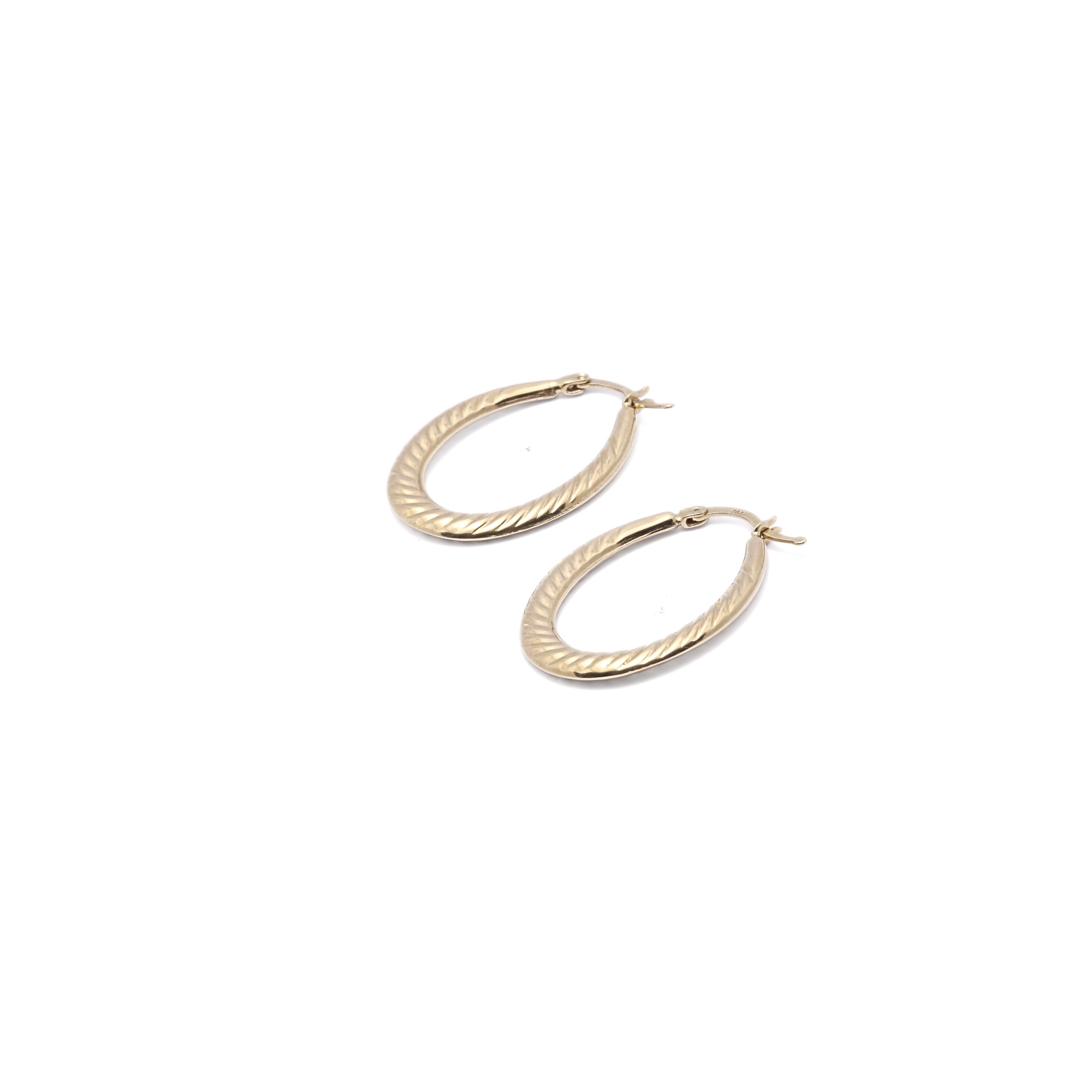 Oval Croissant Hoops