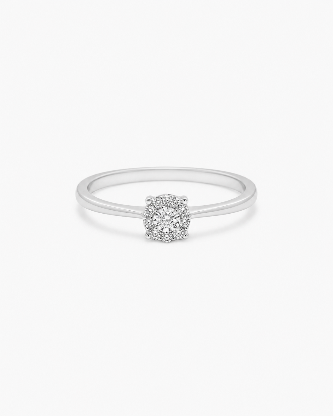 Round Diamond Illusion Ring