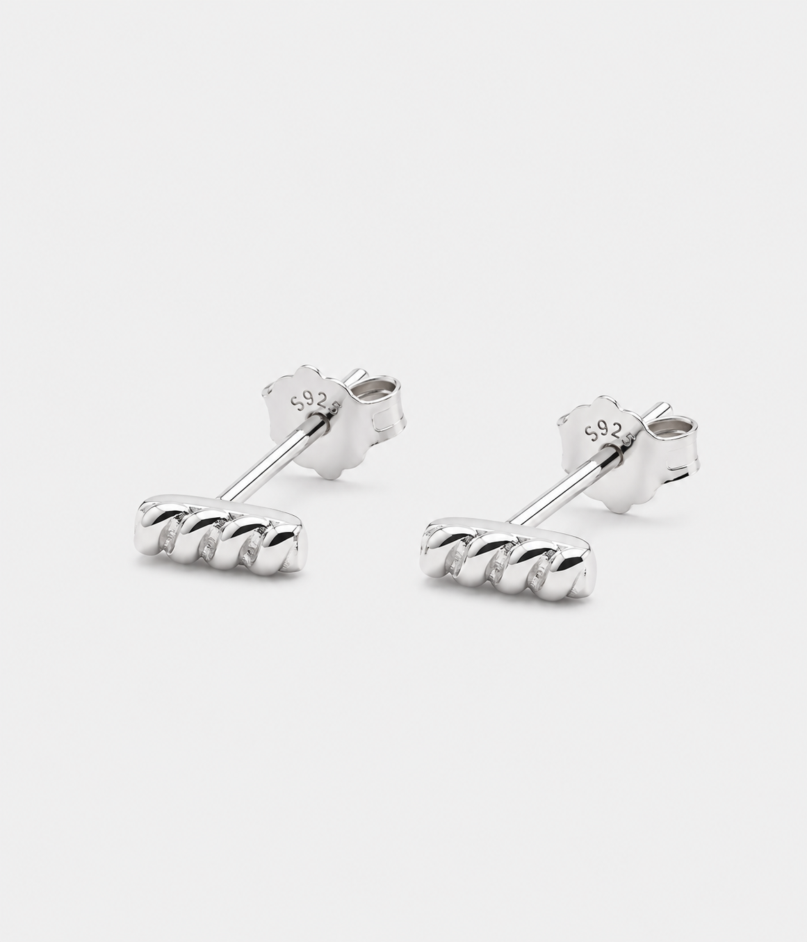 925 Baguette Studs