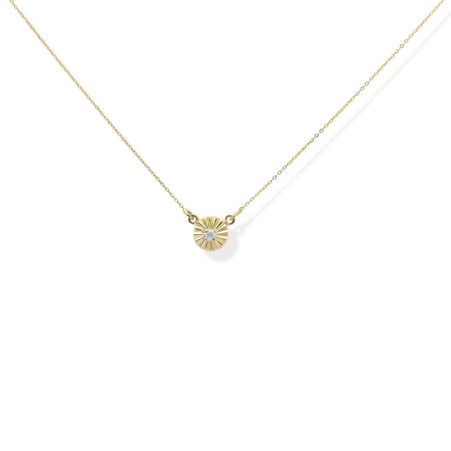 Lotus Diamond Necklace