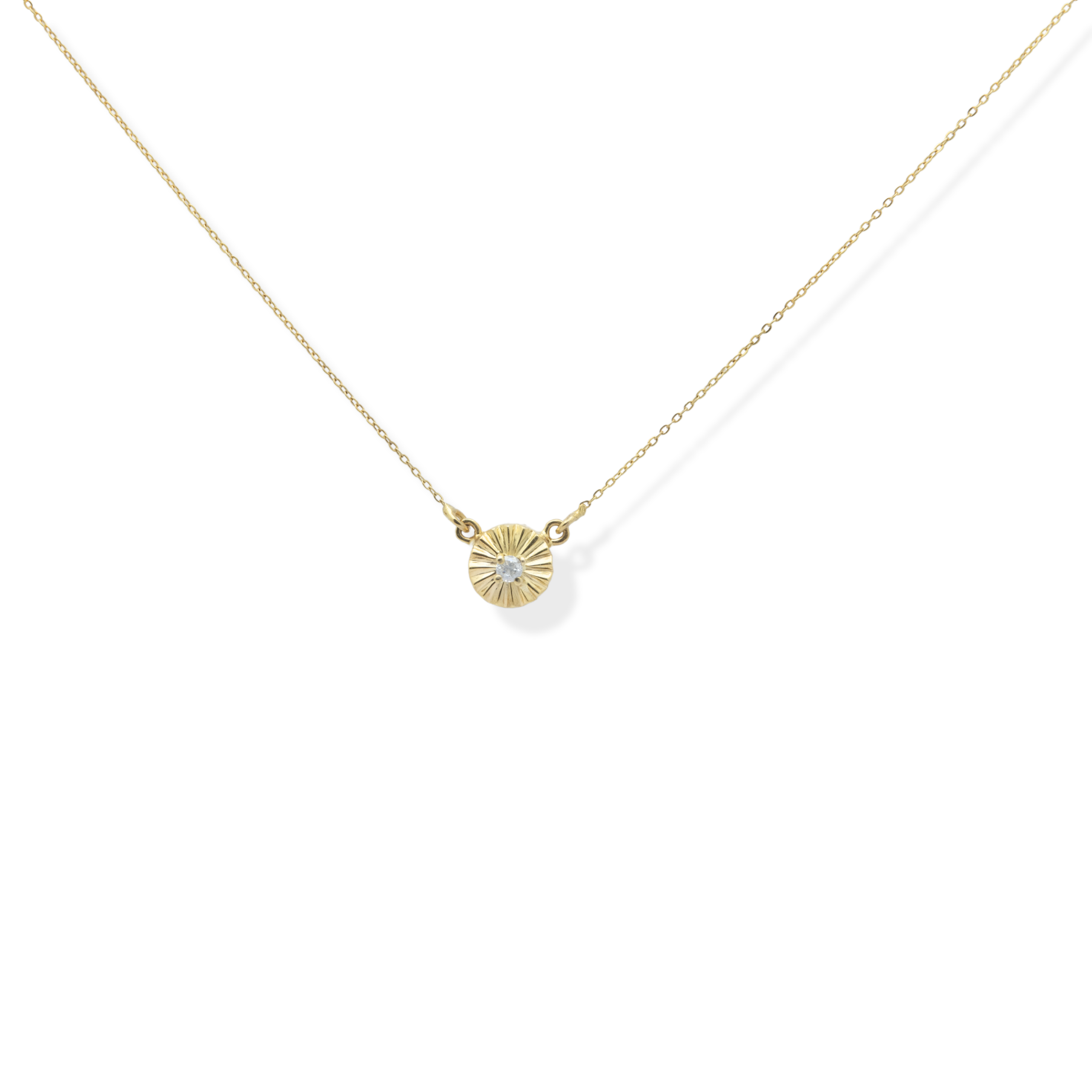 Lotus Diamond Necklace