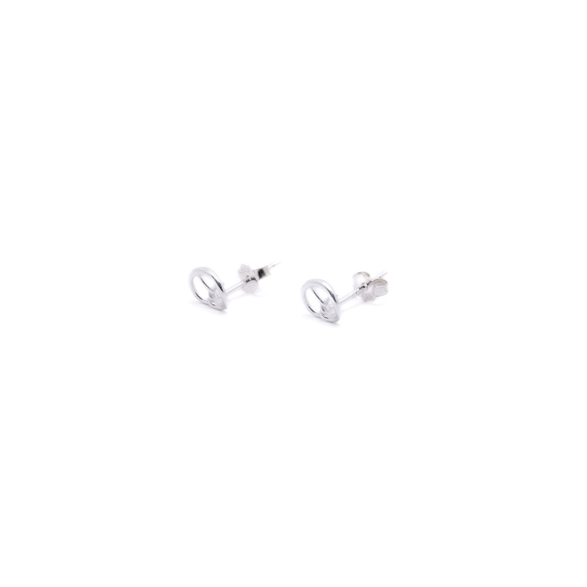 925 Pretzel Studs