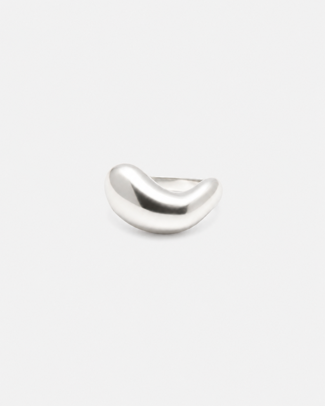 925 Simple Open Dome Ring