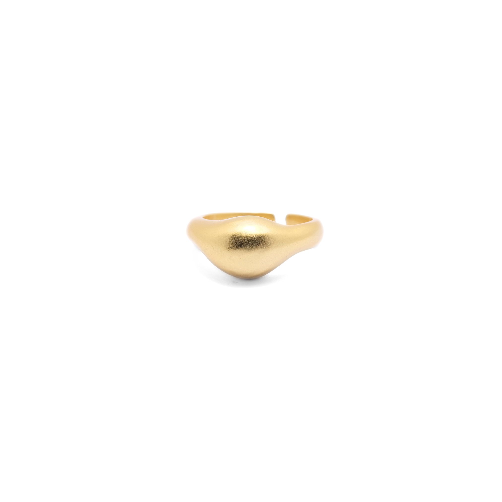 925 Simple Open Dome Ring 18K Gold Vermeil