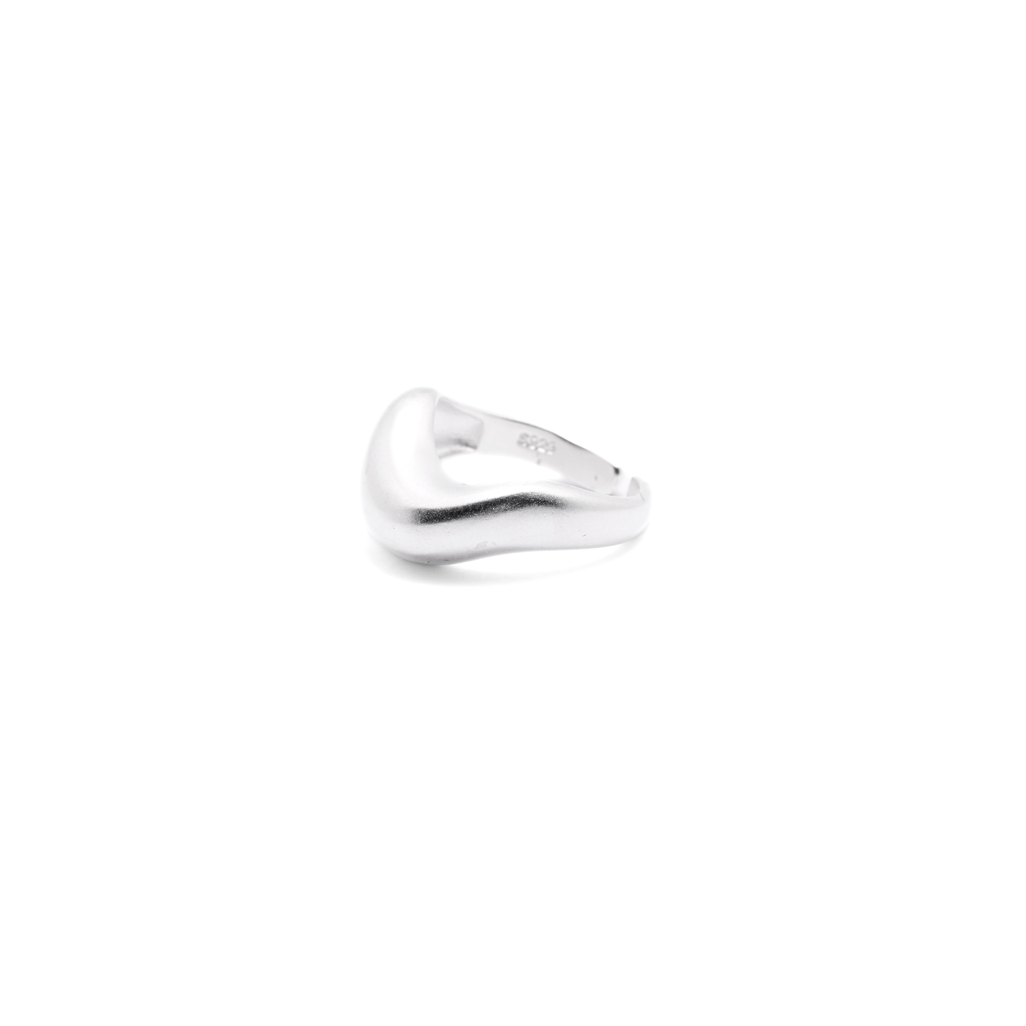 925 Simple Open Dome Ring