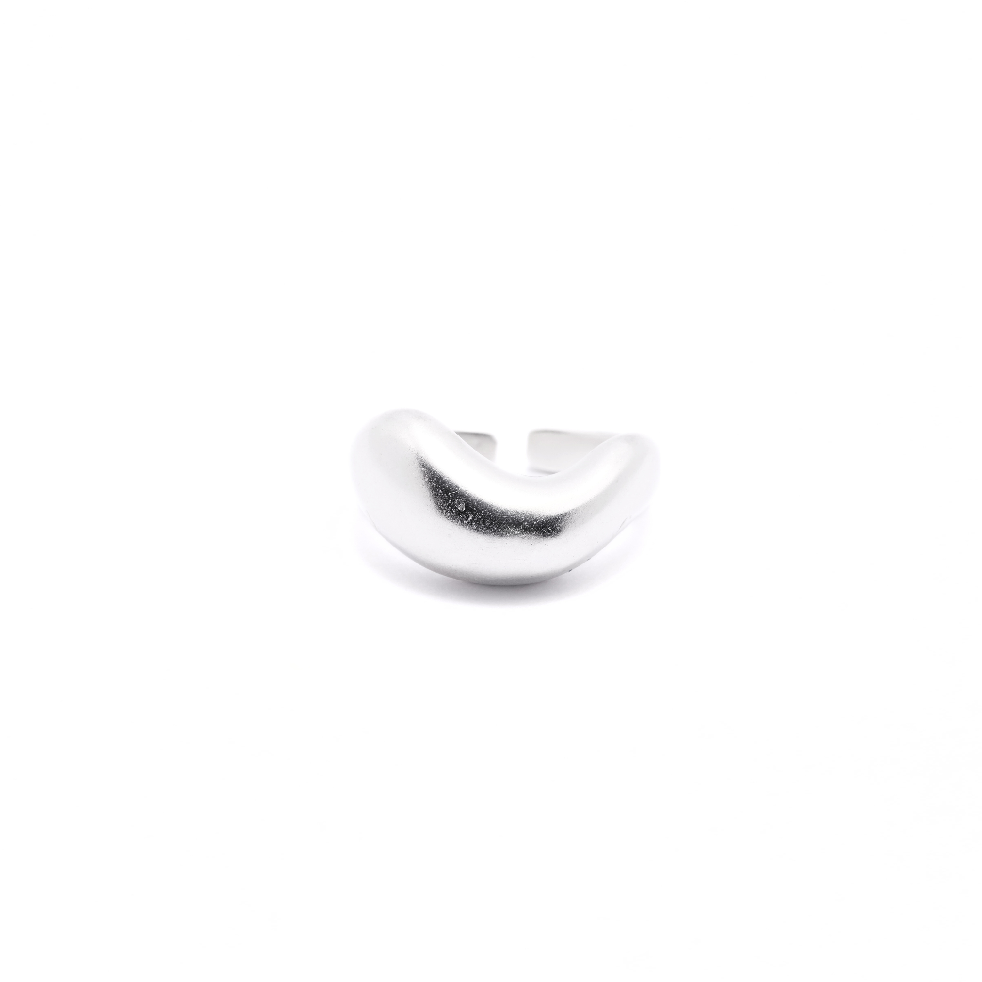 925 Simple Open Dome Ring