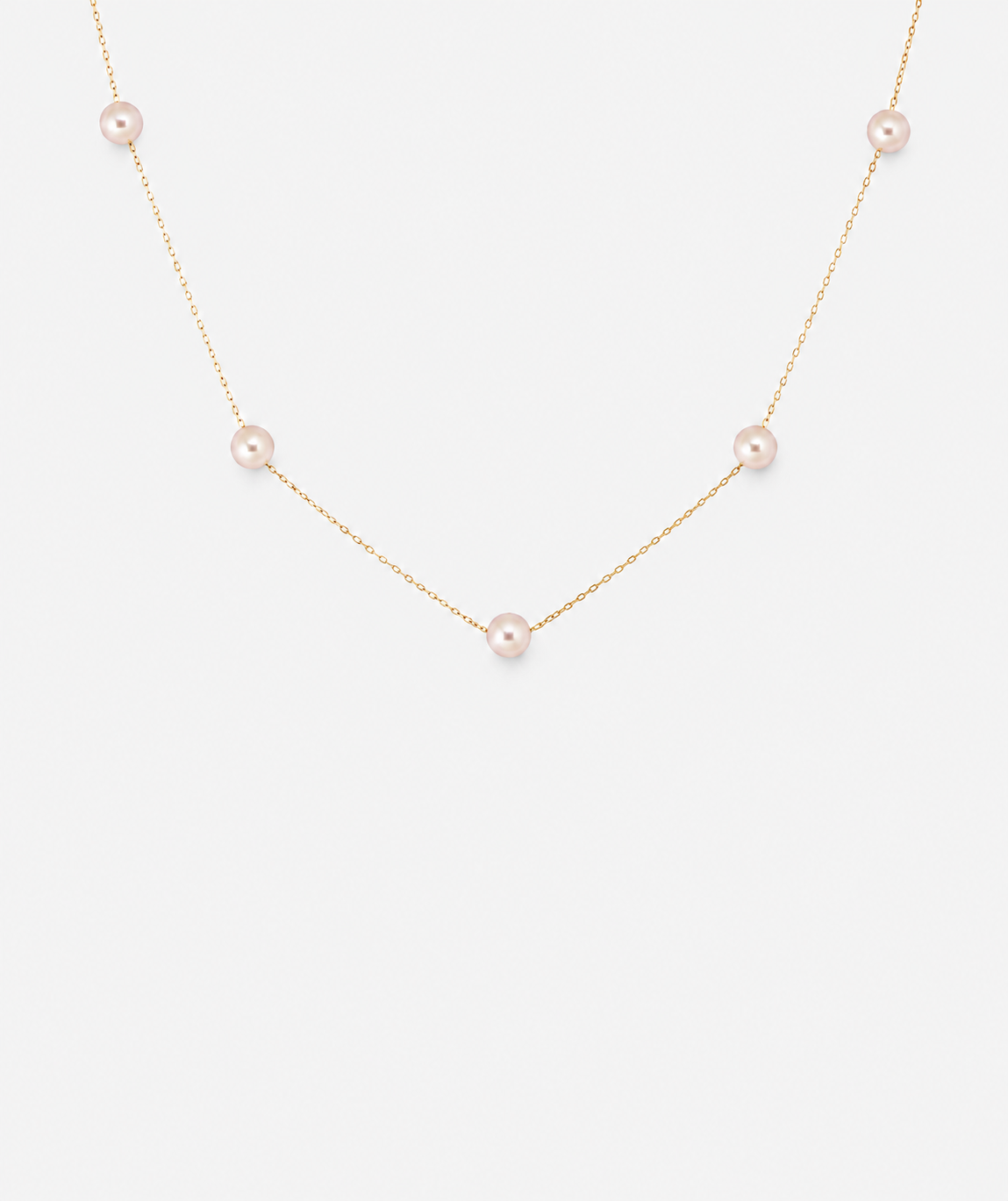 Akoya Pearl Station Necklace