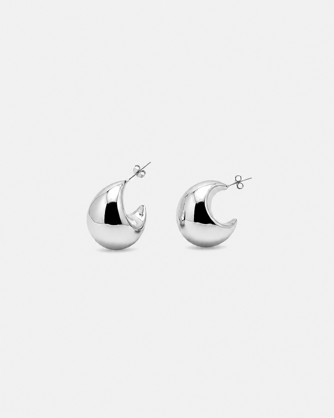 925 Dome Earrings