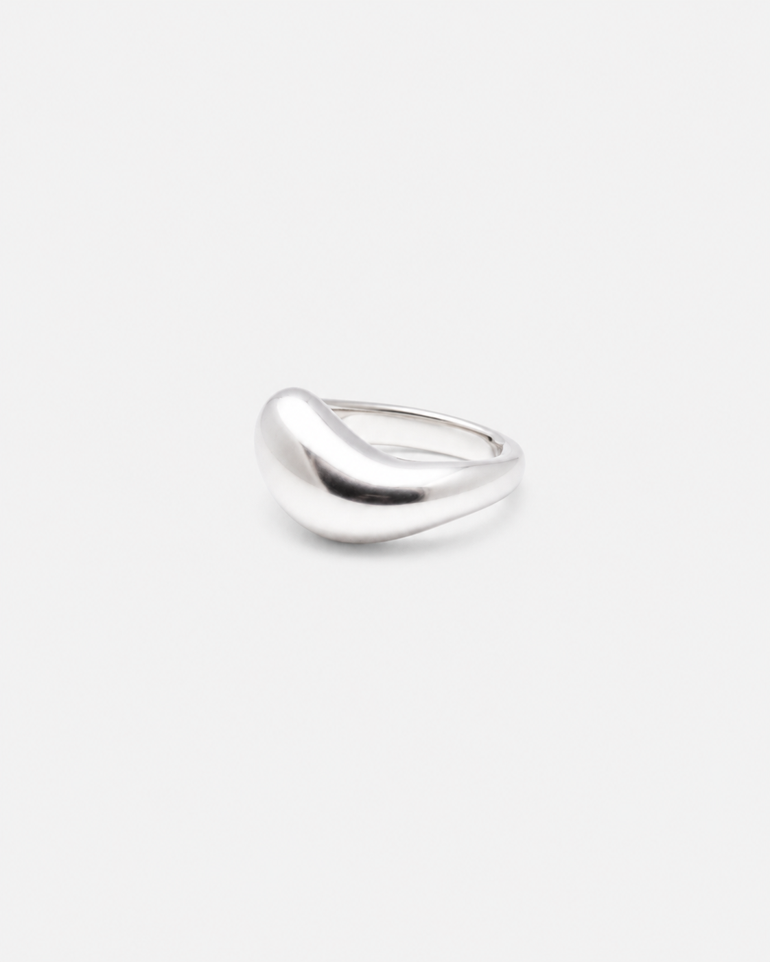 925 Simple Open Dome Ring