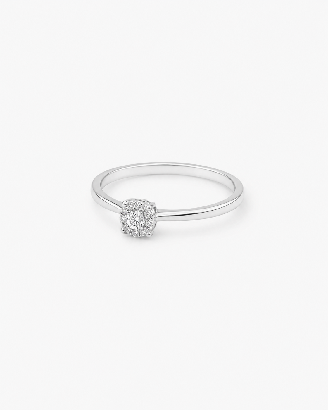 Round Diamond Illusion Ring