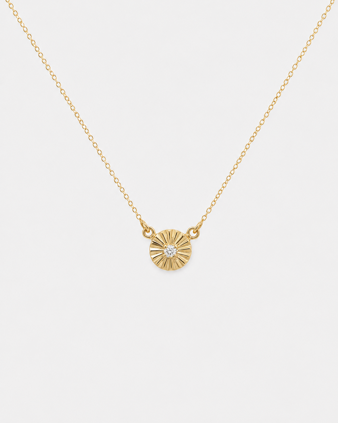 Lotus Diamond Necklace
