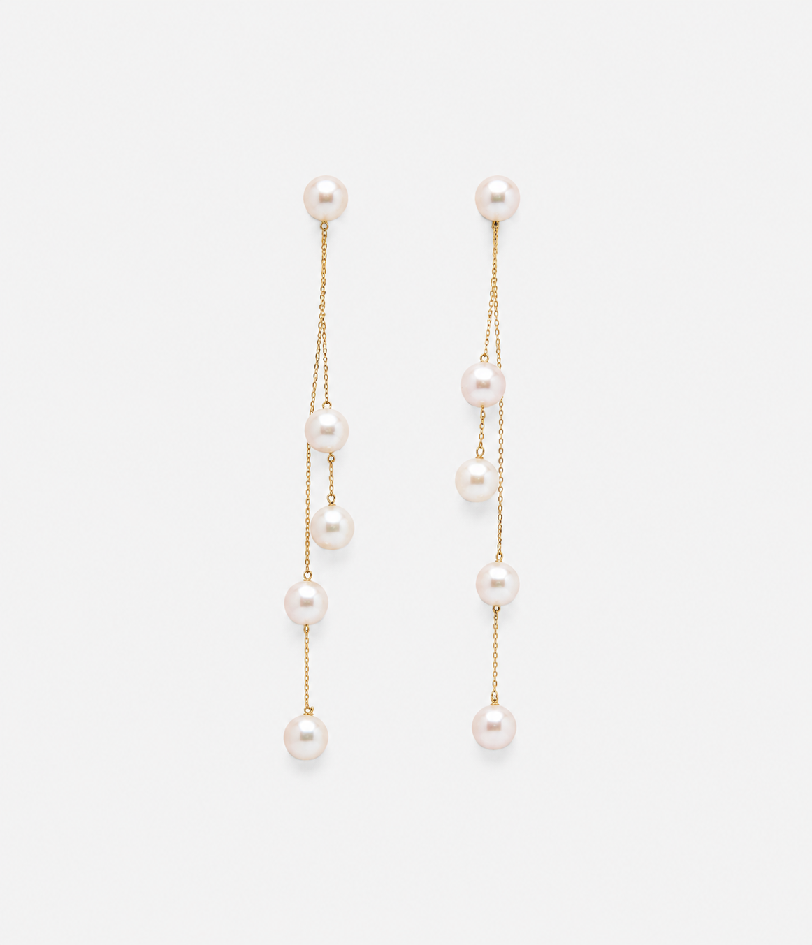 Multi-Pearl Dangling Earrings