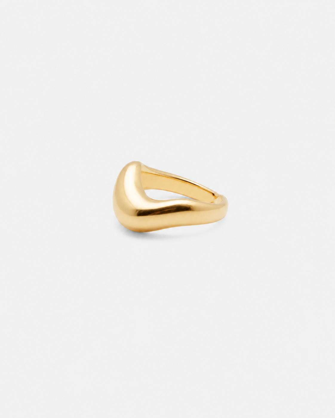 925 Simple Open Dome Ring