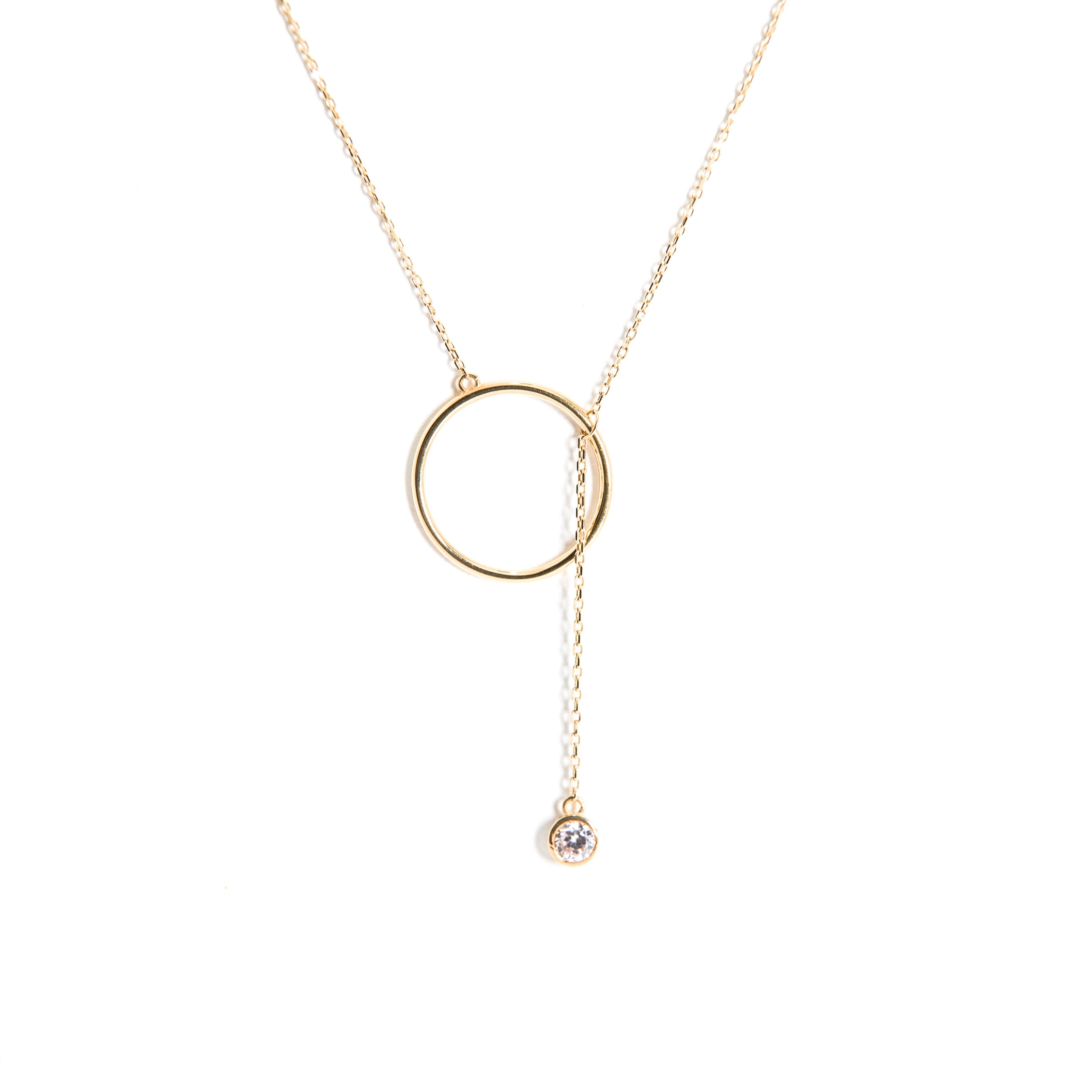 Gems One Intertwined Open Circle Pendant 121687 - Sami Fine Jewelry