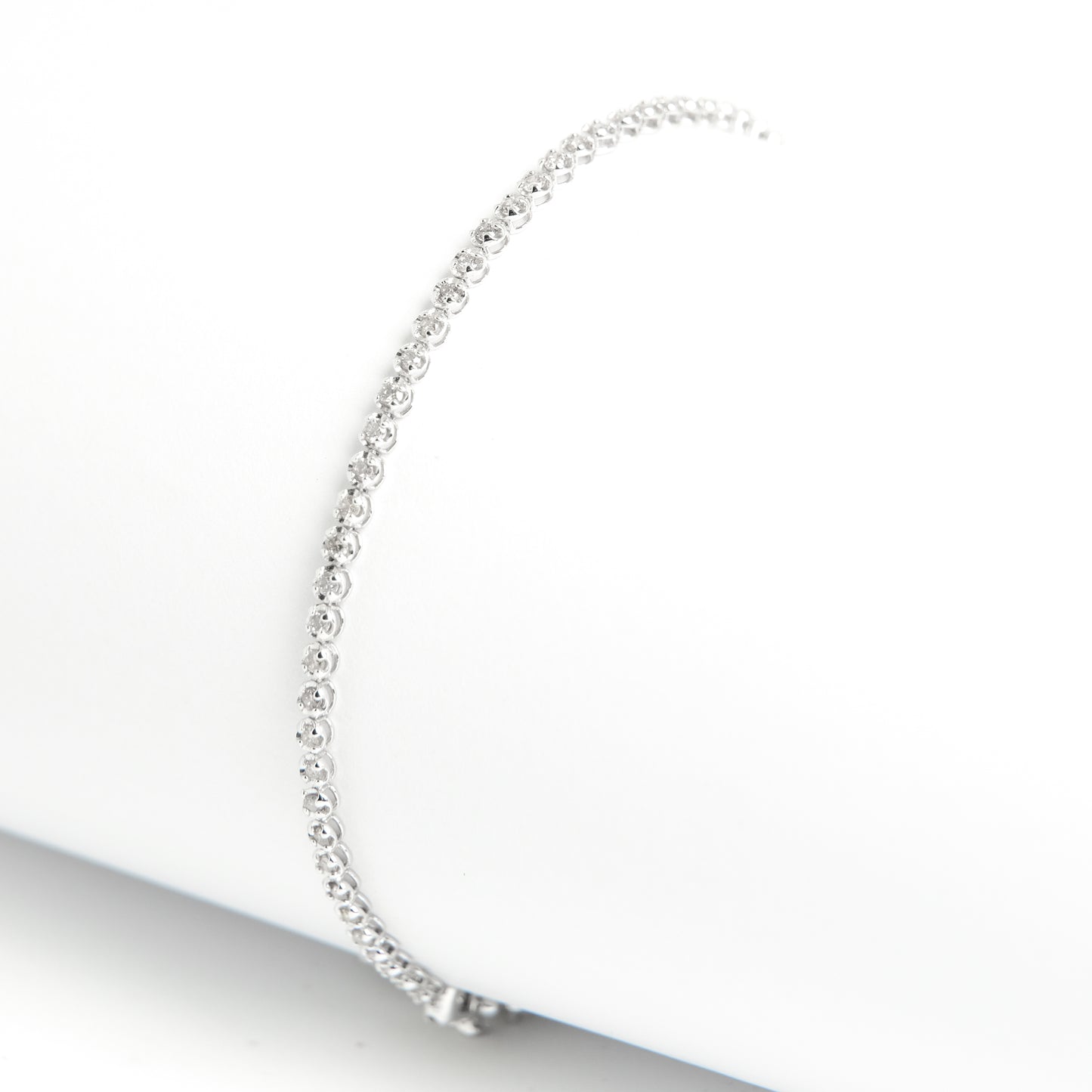 Channel Diamond Tennis Bracelet