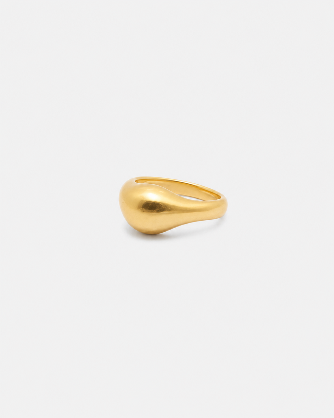 925 Simple Open Dome Ring 18K Gold Vermeil