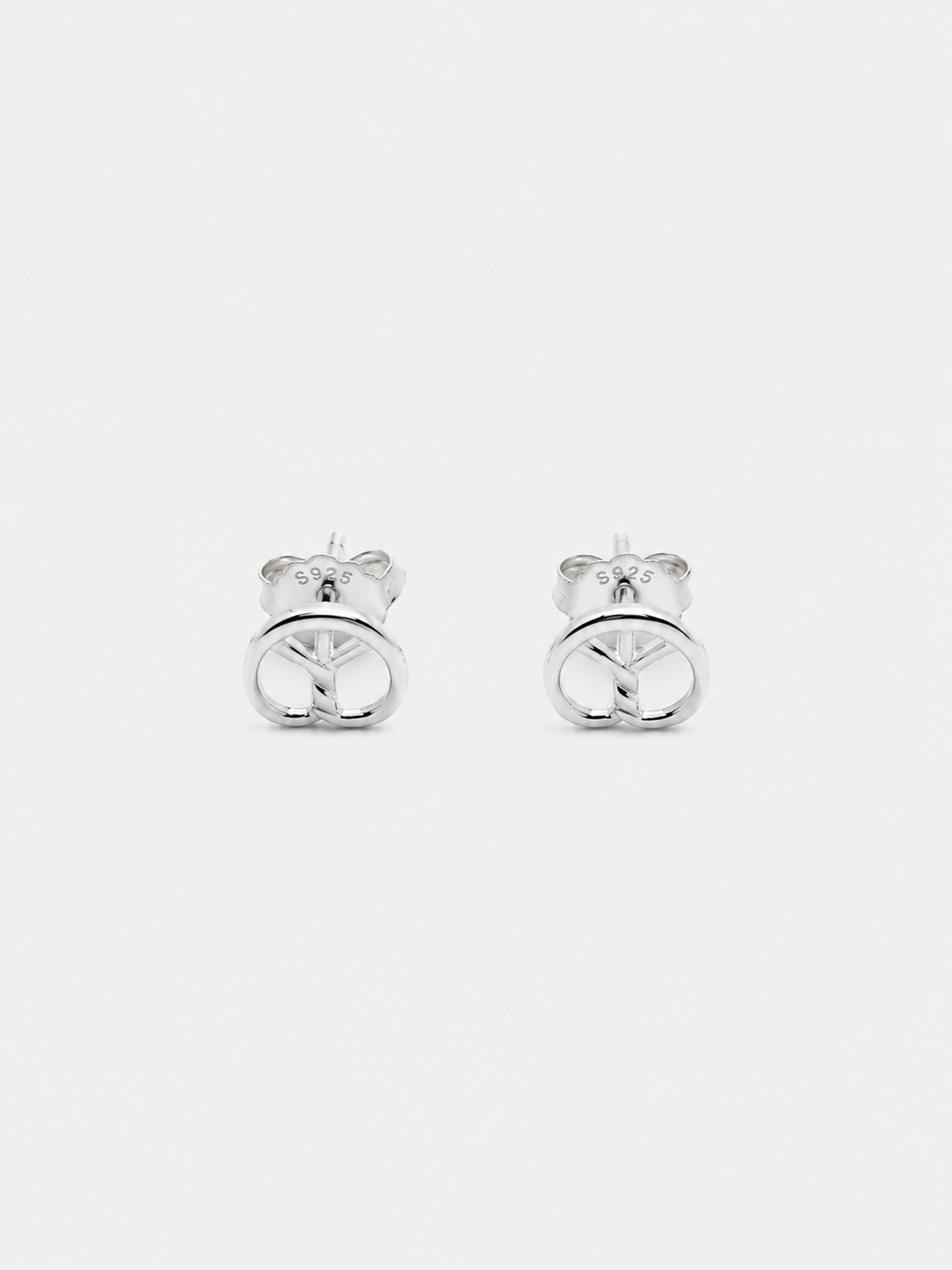 925 Pretzel Studs